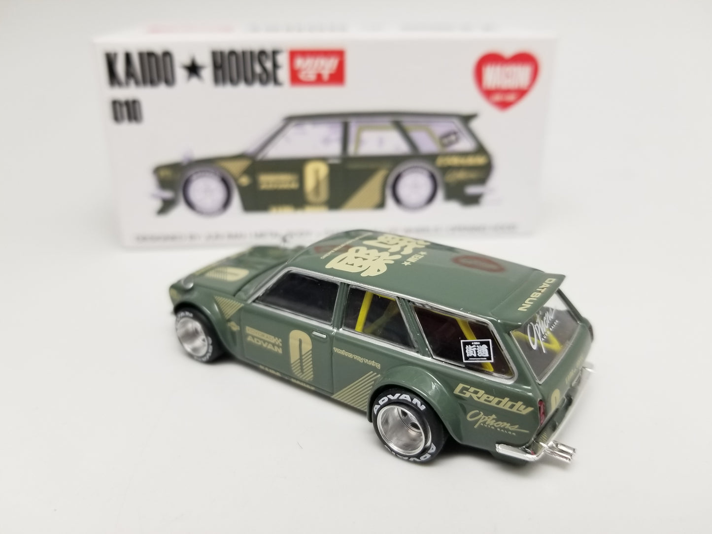 Kaido House 010 MiniGT - Datsun 510 Wagon - GREEN