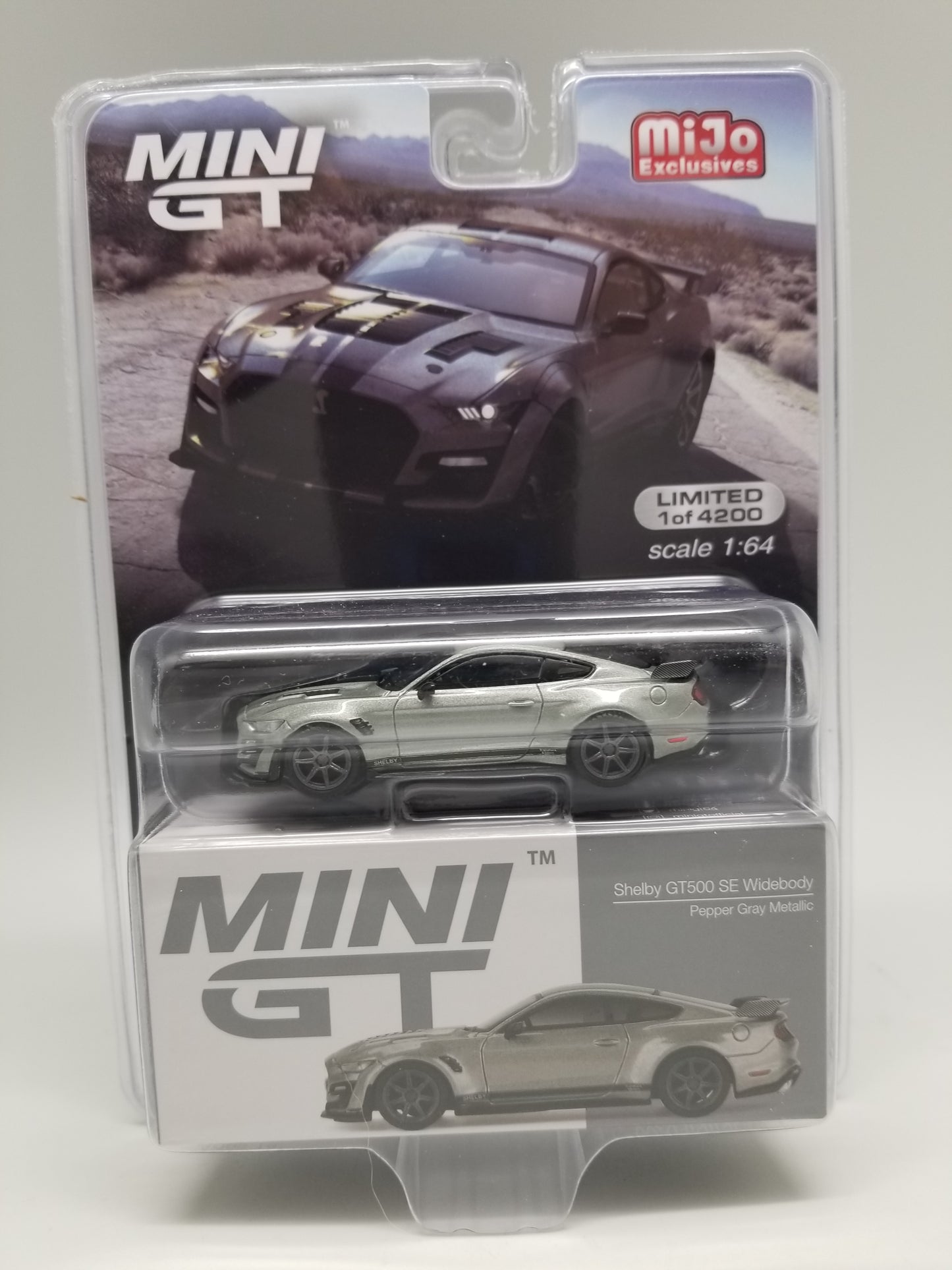 Mini GT 0615 - Shelby GT500 SE Widebody - Pepper Grey Metallic