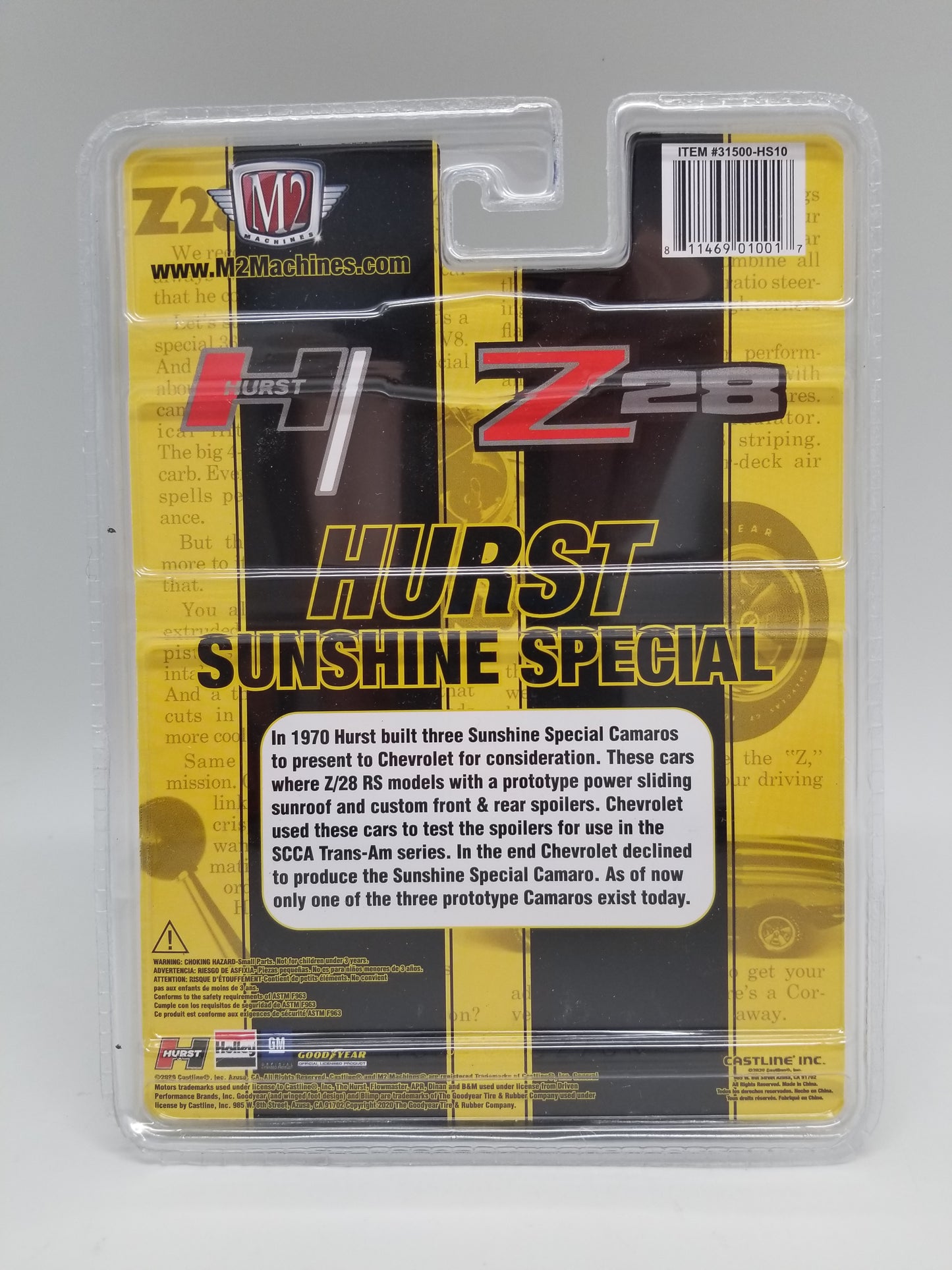 M2 1970 Chevrolet Camaro Z/28 RS - Hurst Sunshine Special