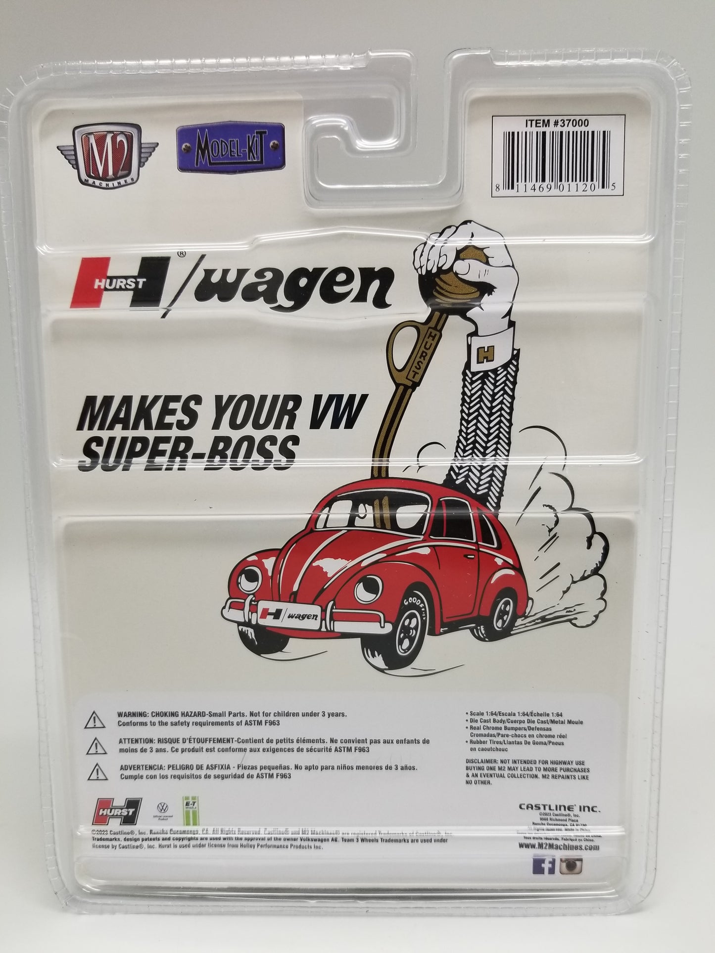 M2 1953 Volkswagen Beetle Deluxe Model Kit - Hurst