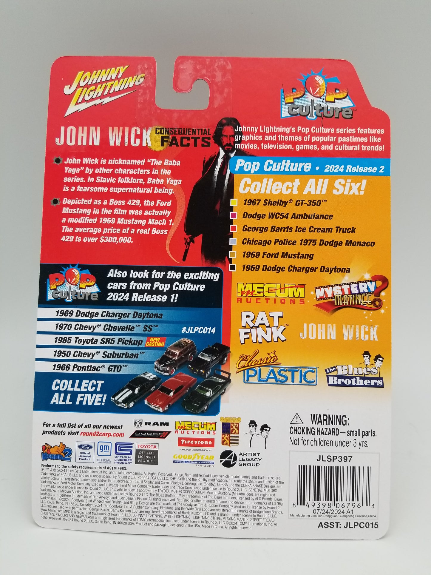 JL 1969 Ford Mustang Mach 1 - John Wick Pop Culture