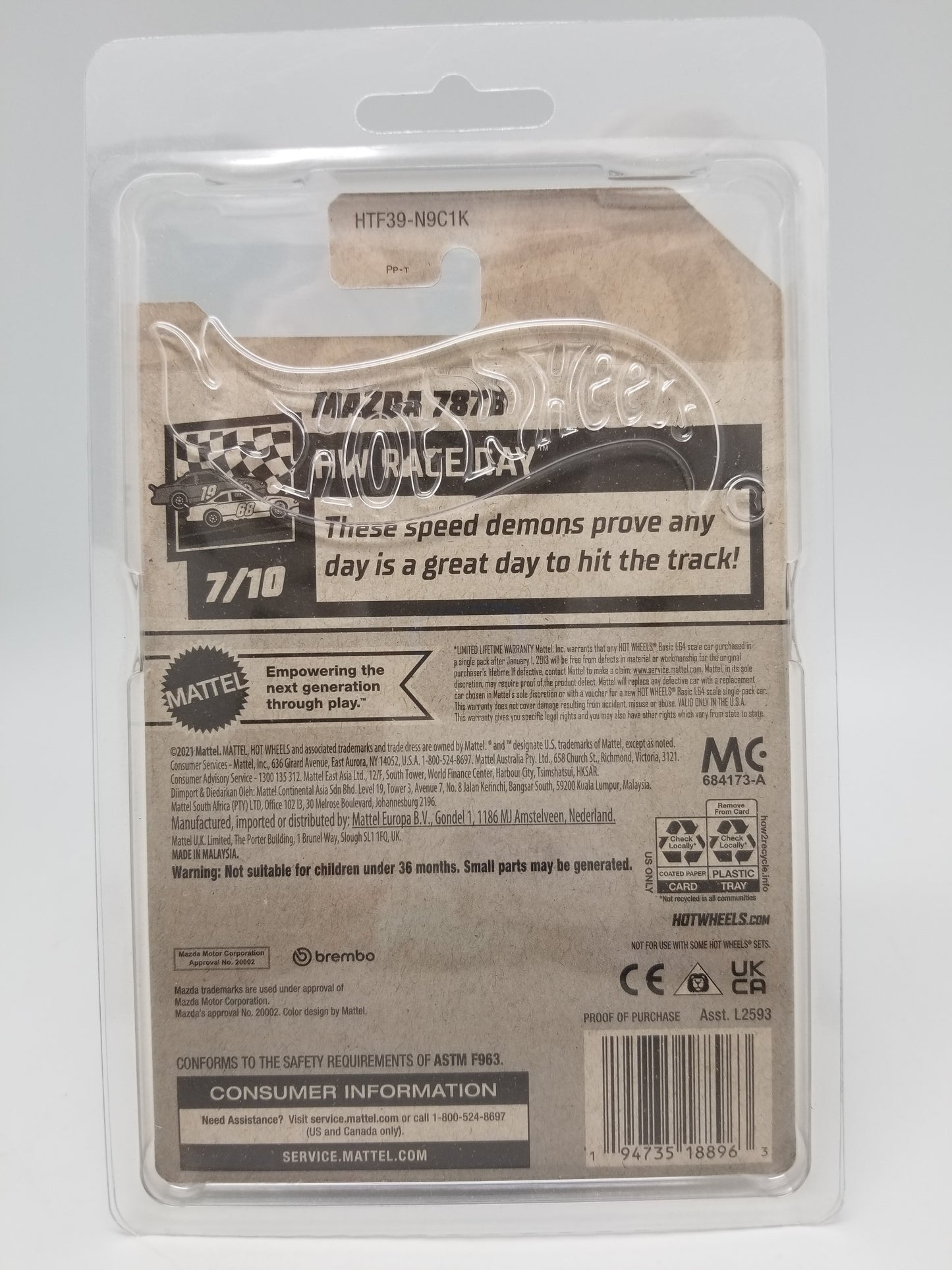 Hot Wheels $TH - Mazda 787B - CHASE
