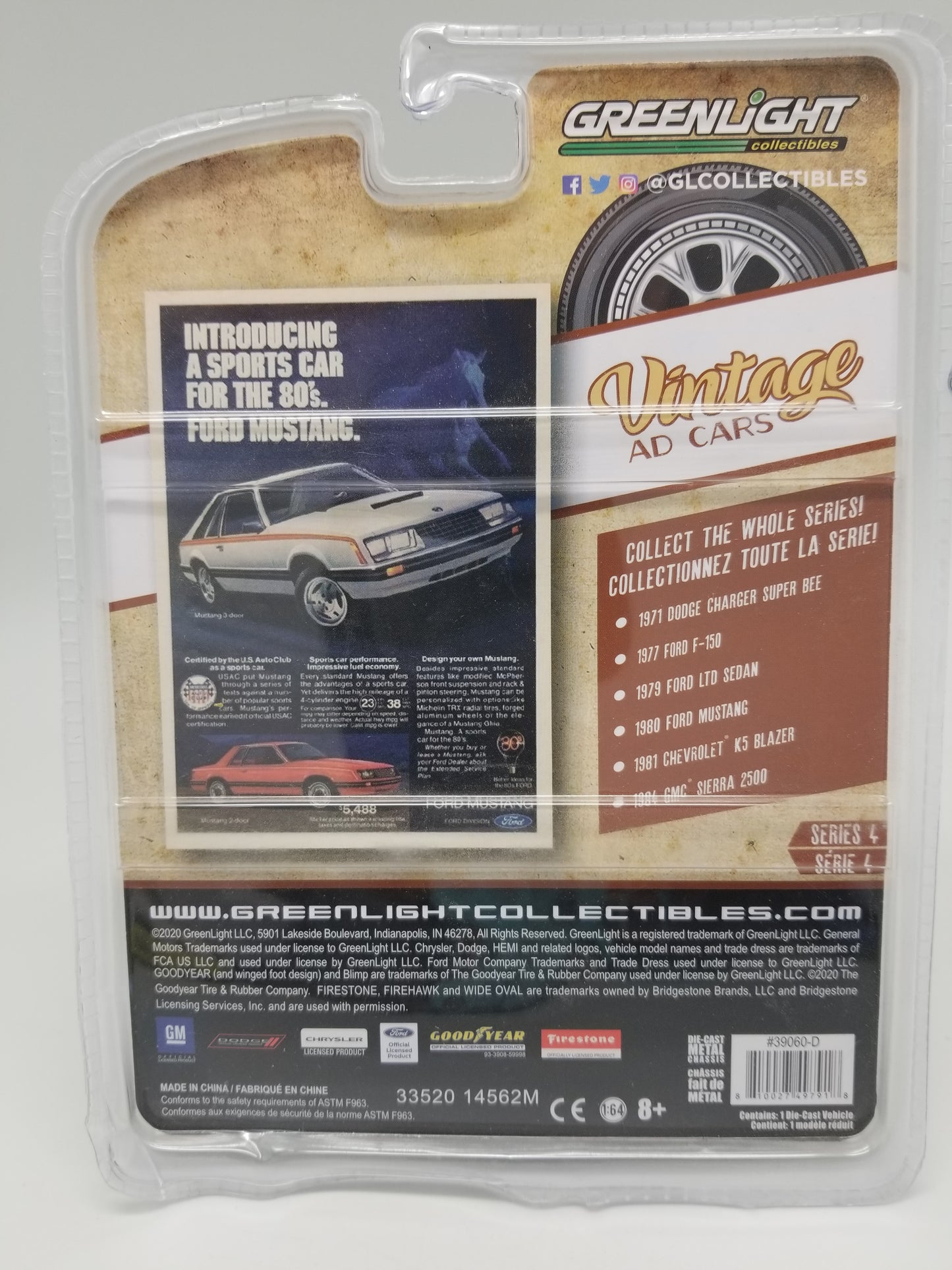 GL - 1980 Ford Mustang - White - Vintage Ad Cars
