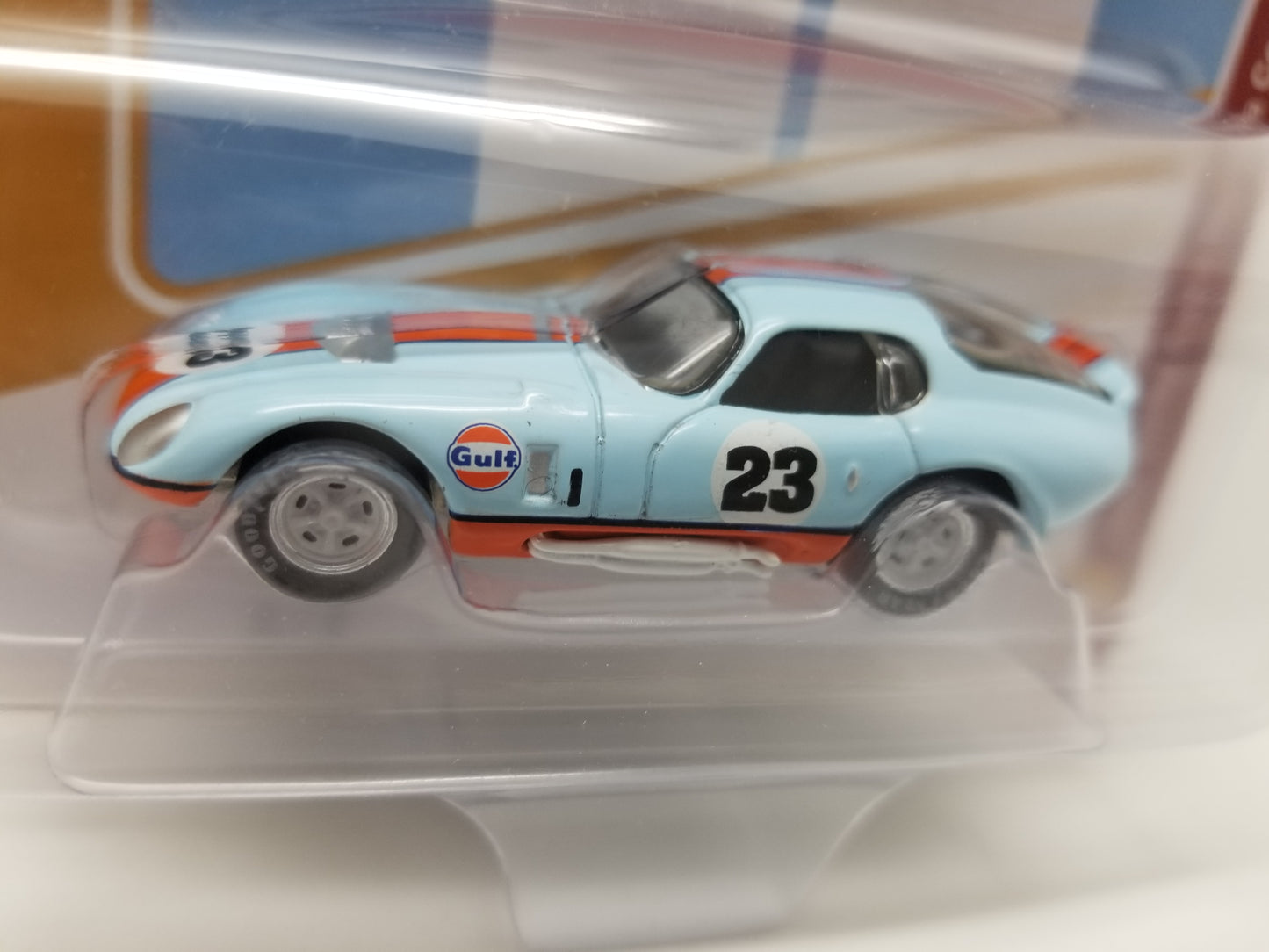 JL 1965 Shelby Cobra Daytona Coupe - GULF Light Blue - Classic Gold