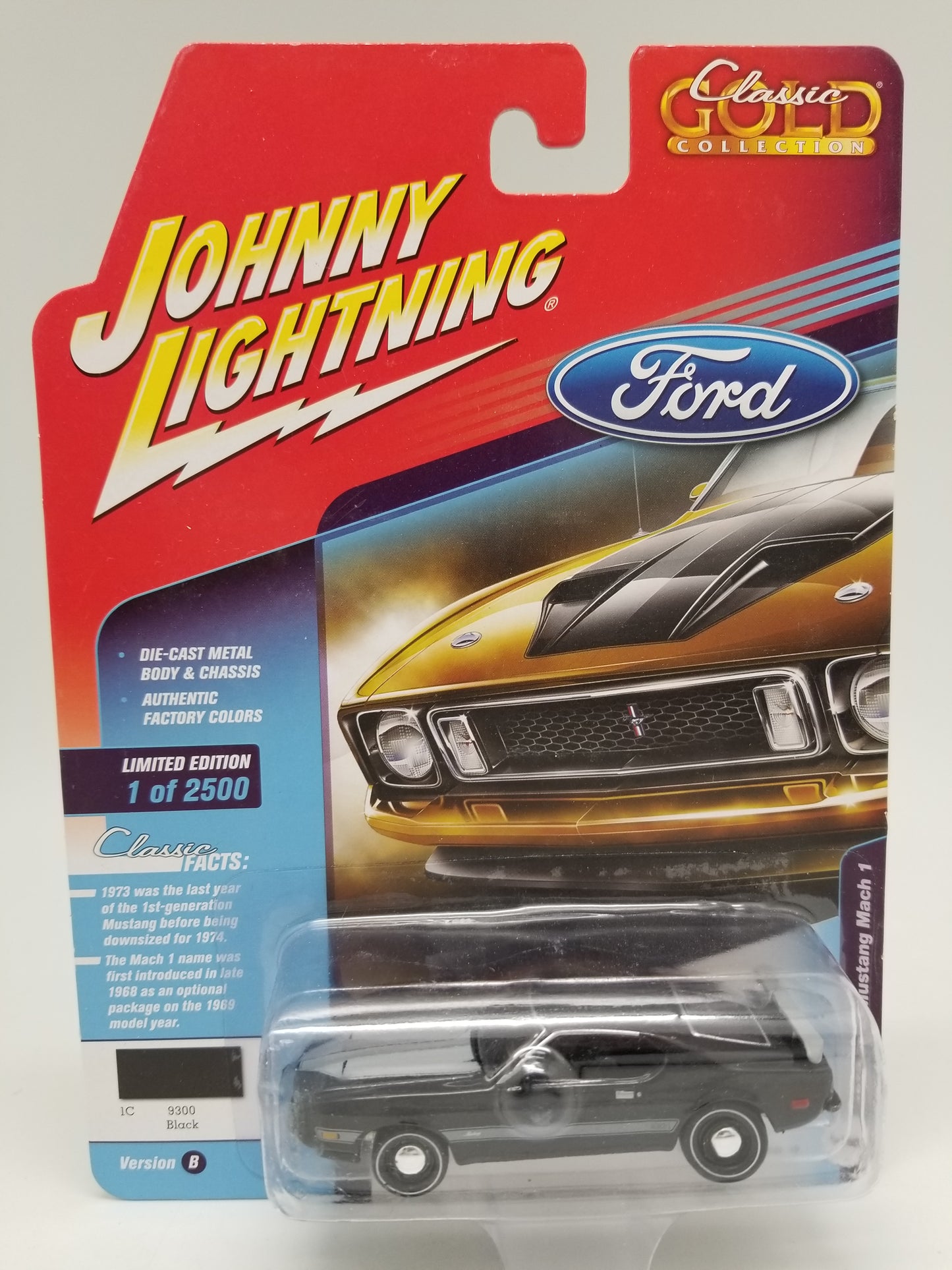 JL 1973 Ford Mustang Mach 1 - Black - Classic Gold