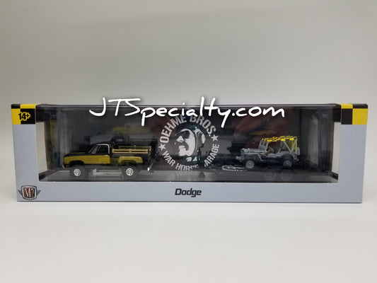 M2 1978 Dodge 100 Warlock & 1944 Jeep MB - OEHME BROS. - Auto Hauler