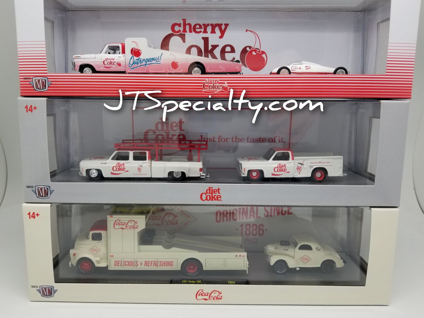 M2 56000-TW34 Coca-Cola Auto Hauler - Set of 3
