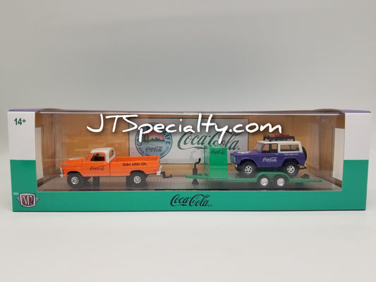 M2 1969 Ford F-100 Ranger 4x4 & 1966 Bronco - Coca-Cola Auto Hauler