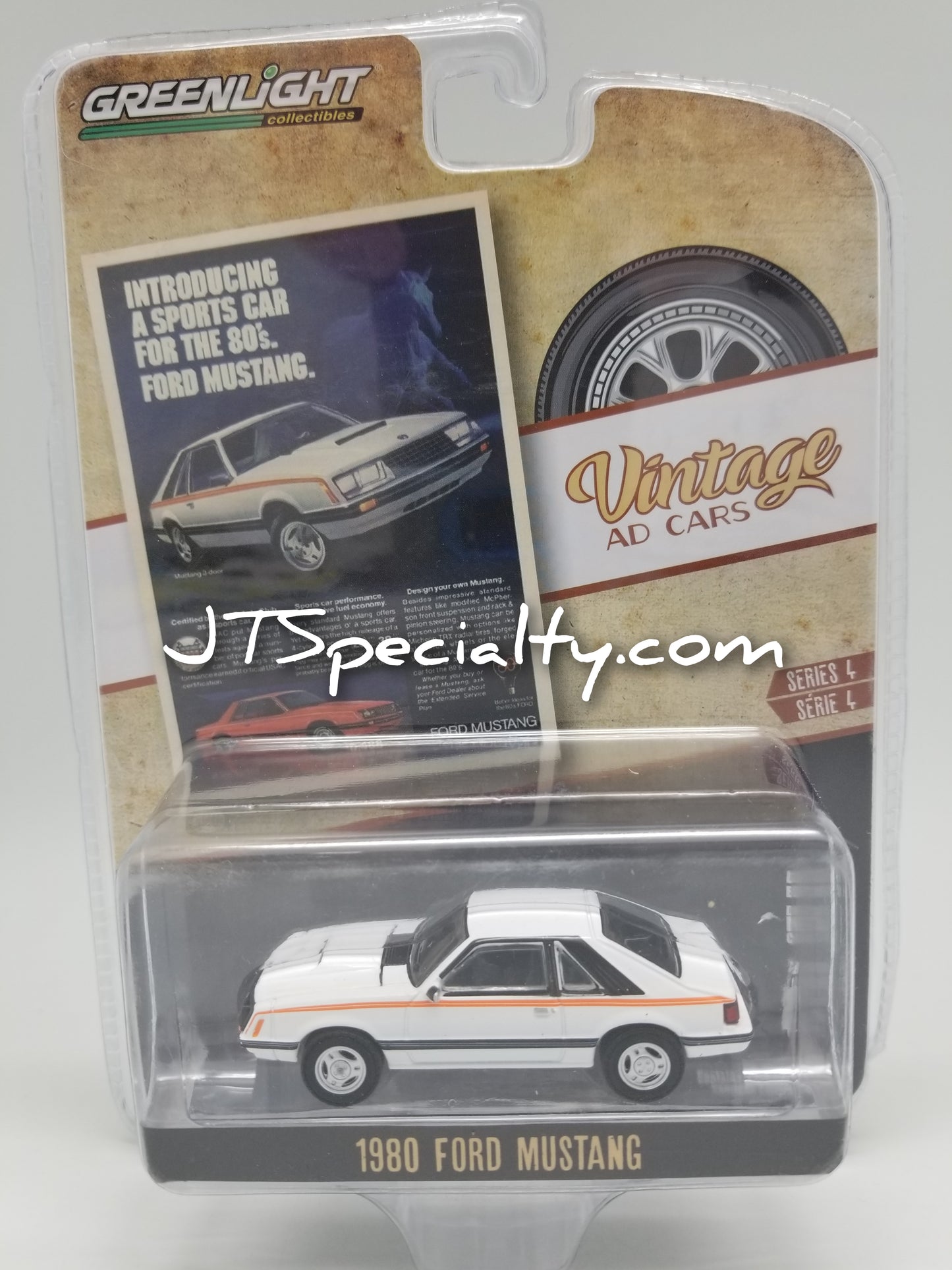 GL - 1980 Ford Mustang - White - Vintage Ad Cars