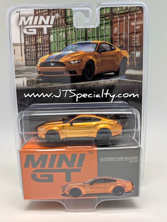 Mini GT 0847 LB-Works Ford Mustang LB Gold