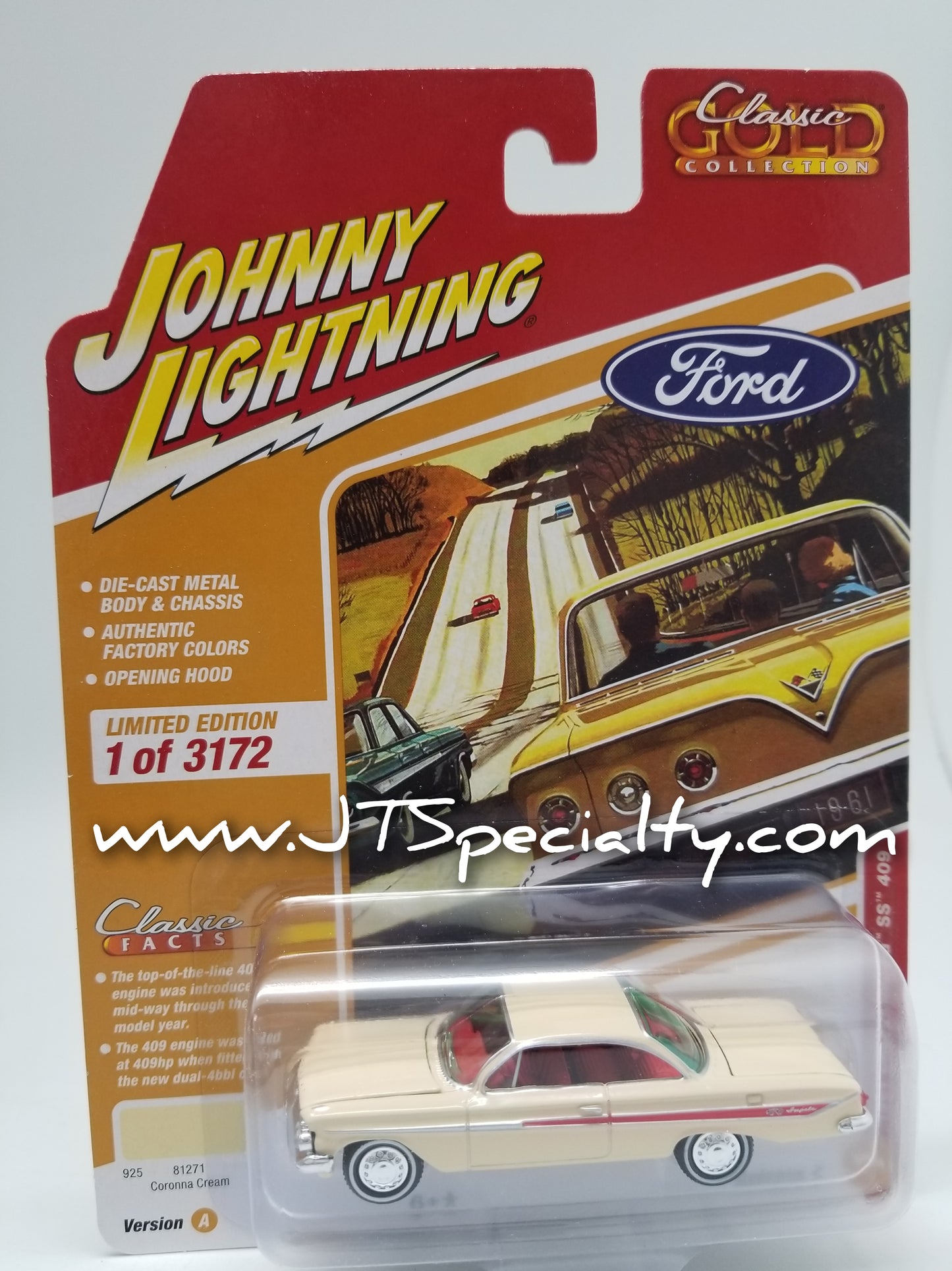 JL 1961 Chevy Impala SS 409 - Coronna Cream - Classic Gold
