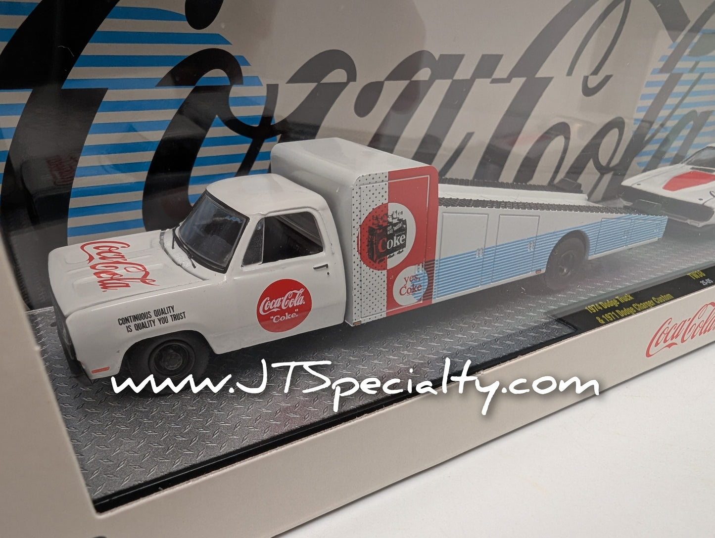 M2 1974 Dodge Truck with a 1971 Charger - Coca-Cola Auto Hauler