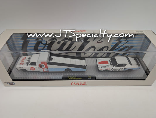 M2 1974 Dodge Truck with a 1971 Charger - Coca-Cola Auto Hauler