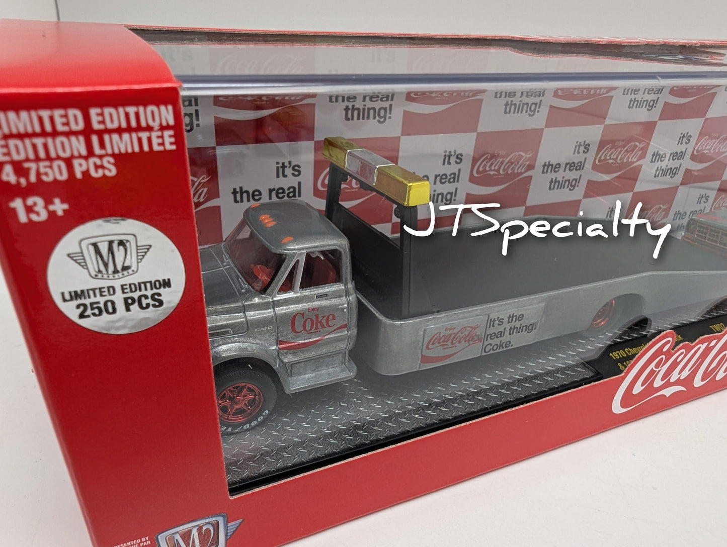 M2 SUPER CHASE 1970 Chevrolet C60 & 1979 Silverado Auto Hauler - Coca-Cola