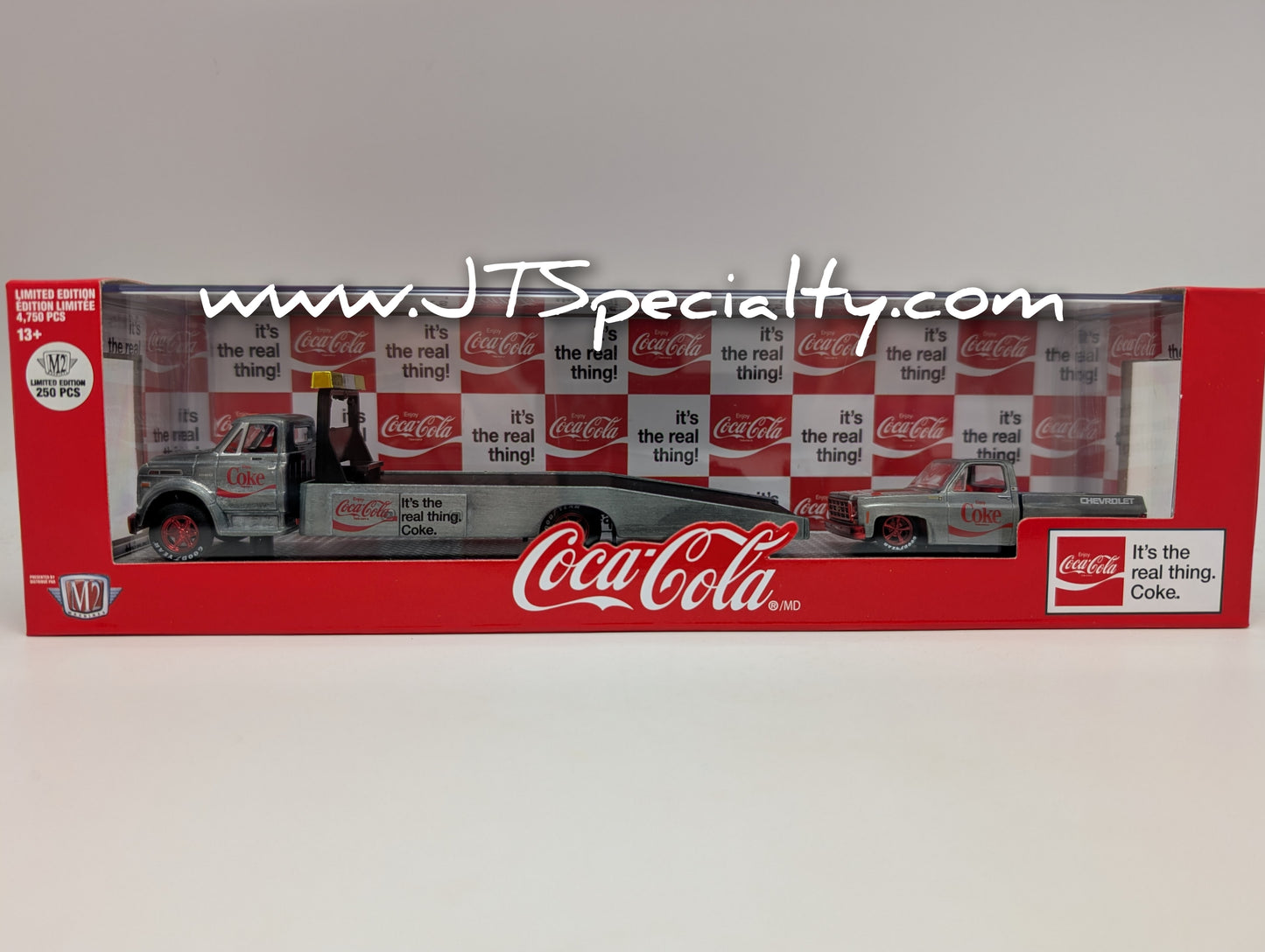M2 SUPER CHASE 1970 Chevrolet C60 & 1979 Silverado Auto Hauler - Coca-Cola