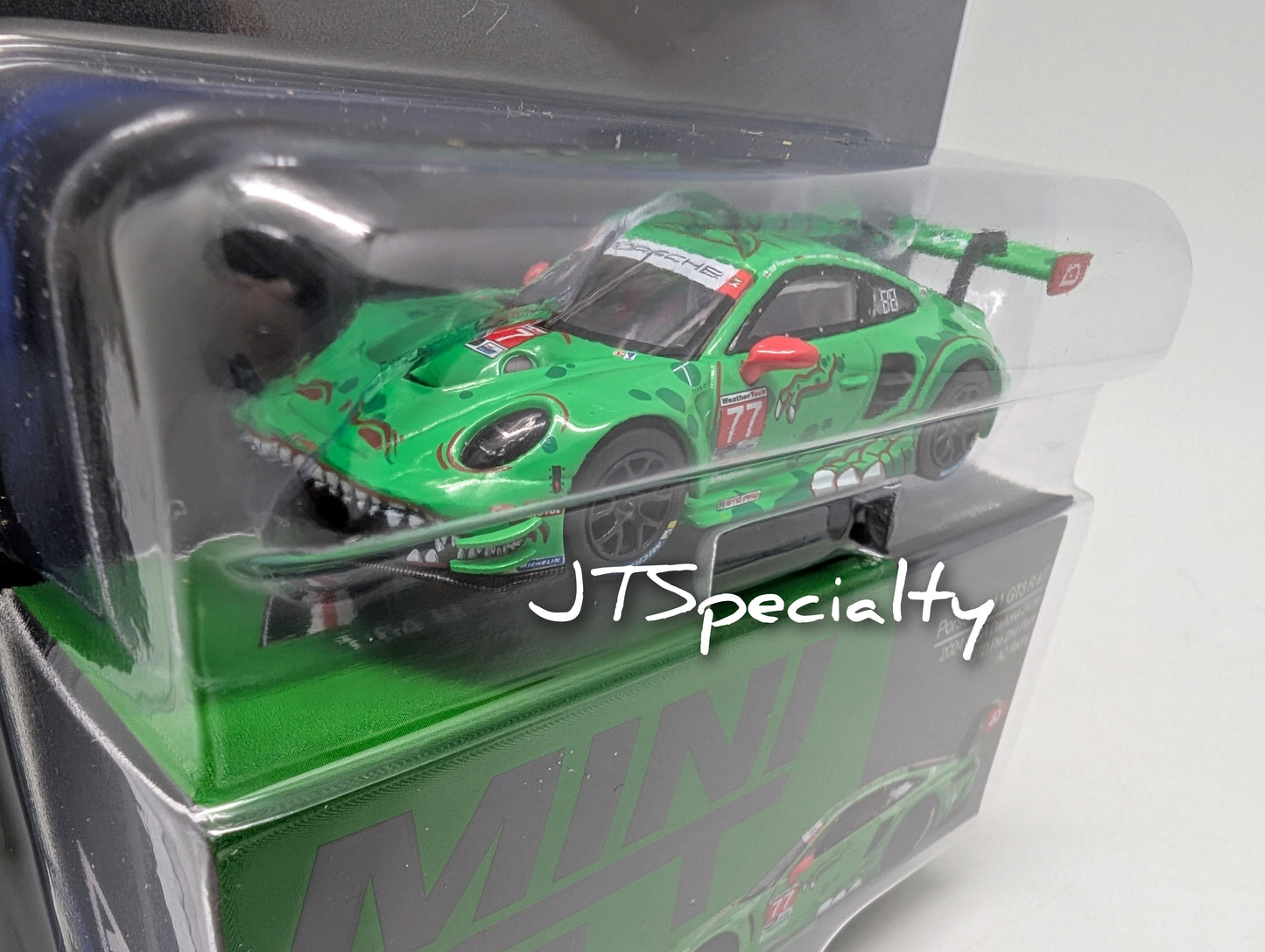 Mini GT 889 Porsche 911 GT3 R #77 - 2024 IMSA Daytona - REXY