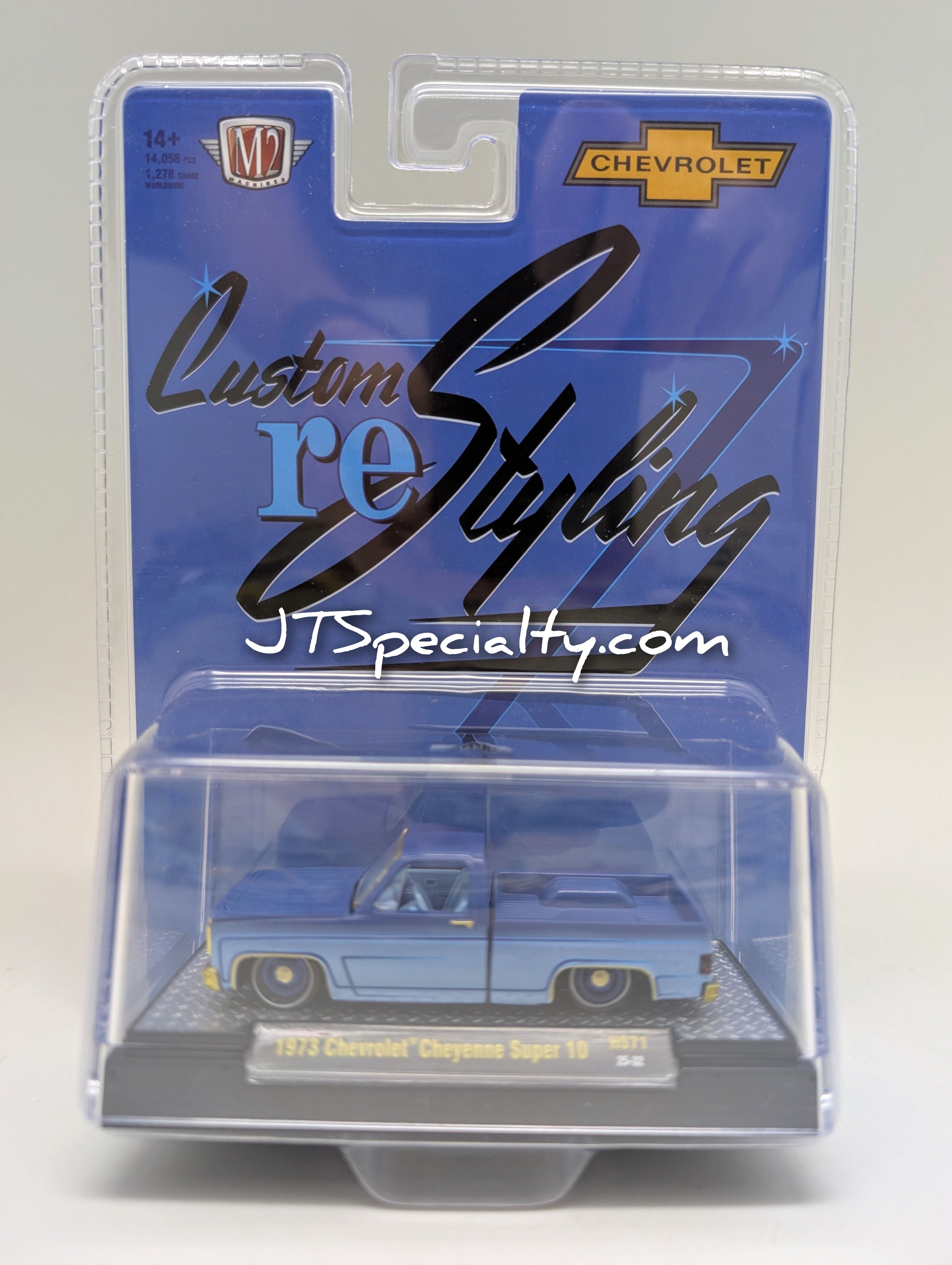 M2 CHASE 1973 Chevrolet Cheyenne BLUE Custom reStyling - HOBBY