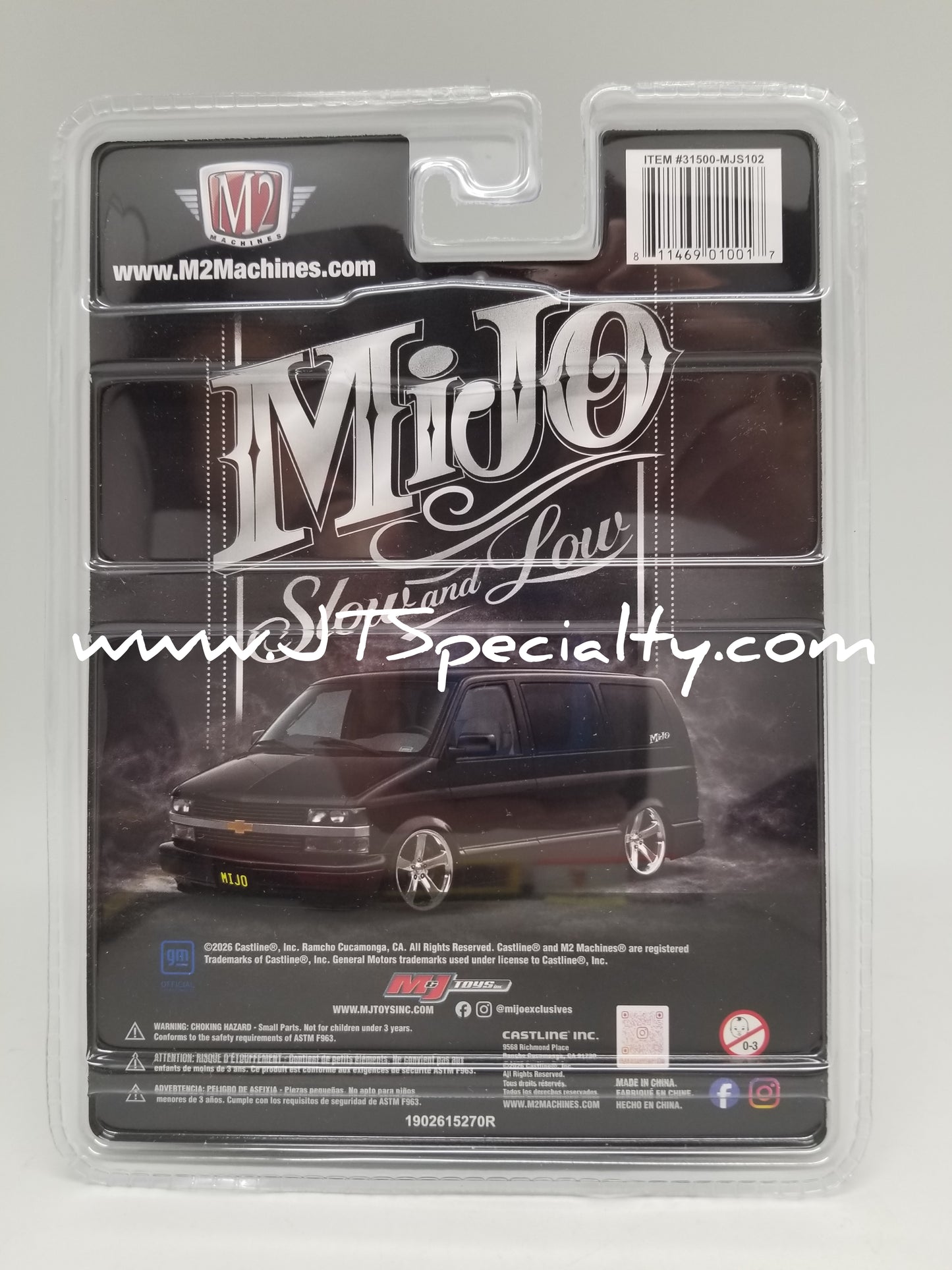M2 CHASE 1995 Chevrolet Astro Van - Slow & Low - BLACK - MiJo