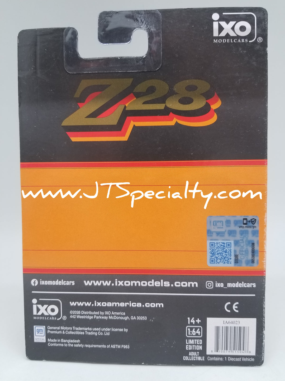 iXO 1977 Chevrolet Camaro Z28 - Black