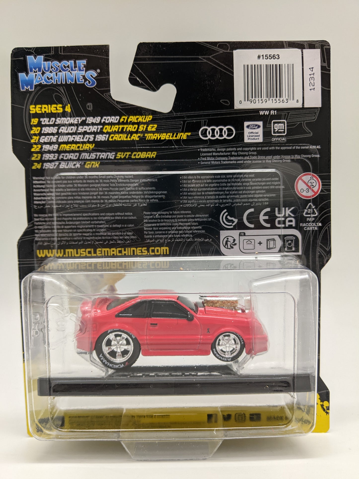 MM #23 - 1993 Ford Mustang SVT COBRA - RED