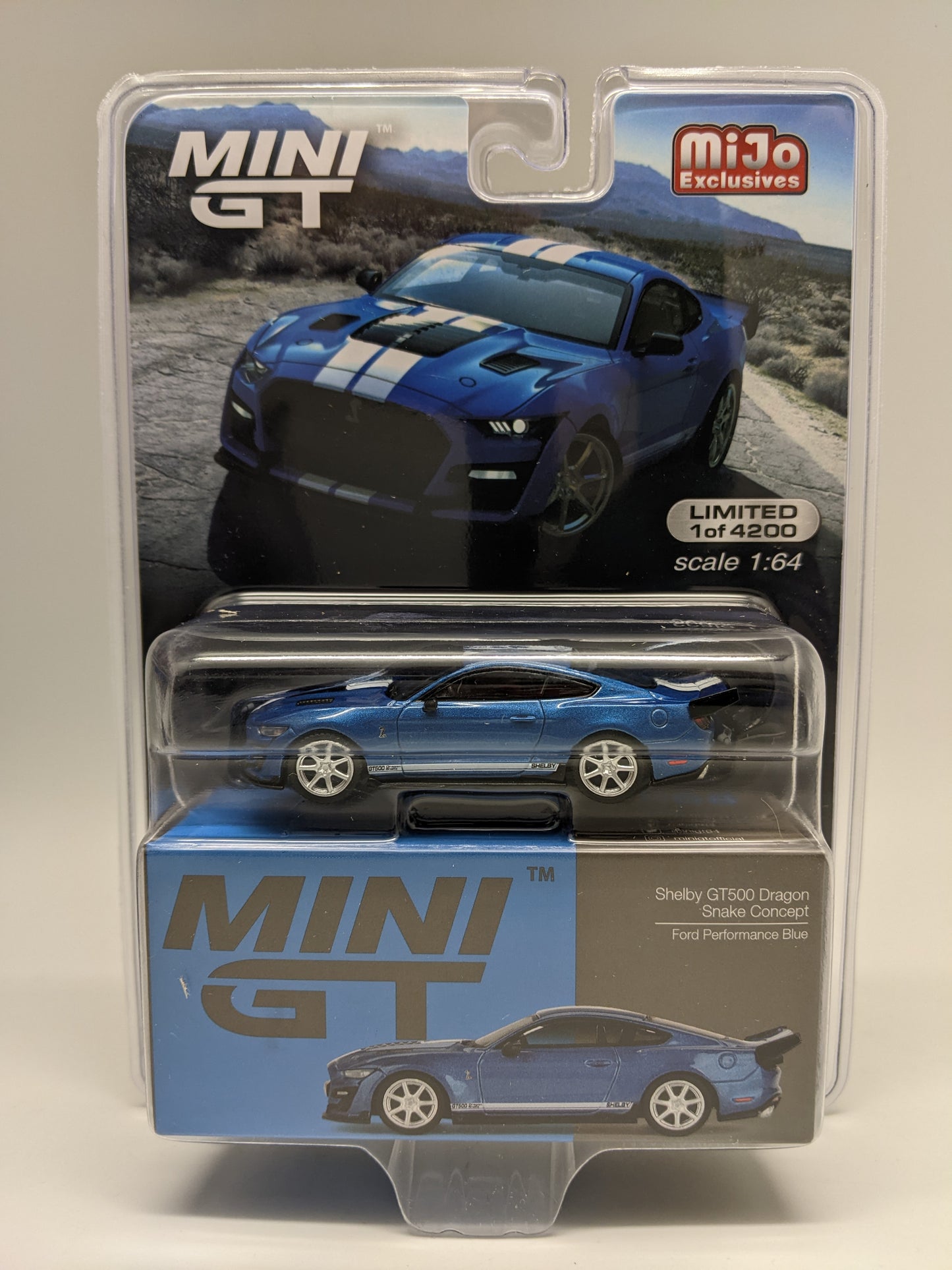 Mini GT 0568 Shelby GT500 Dragon Snake Concept - Ford Performance Blue