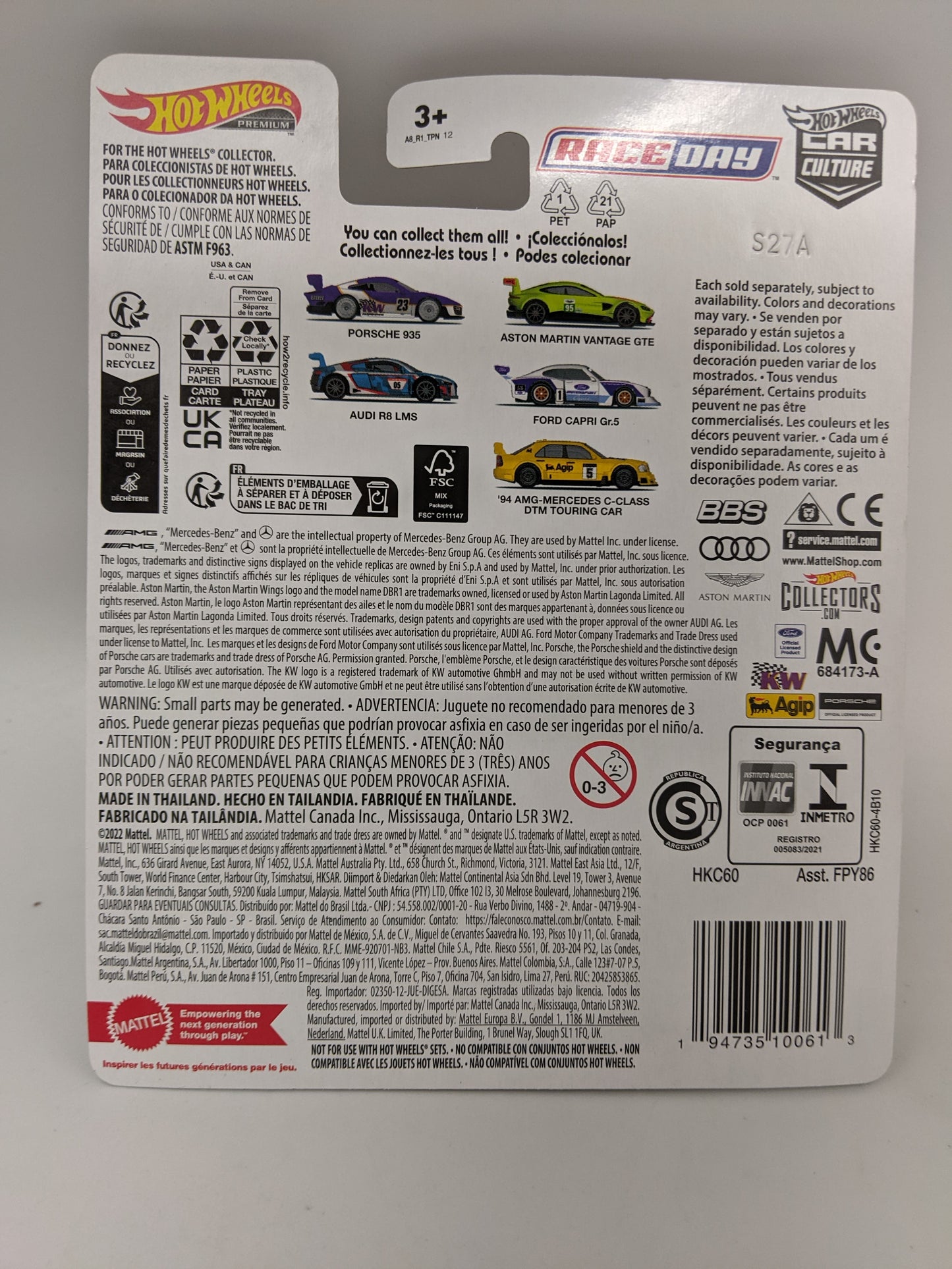 Hot Wheels RACE DAY Aston Martin Vantage GTE
