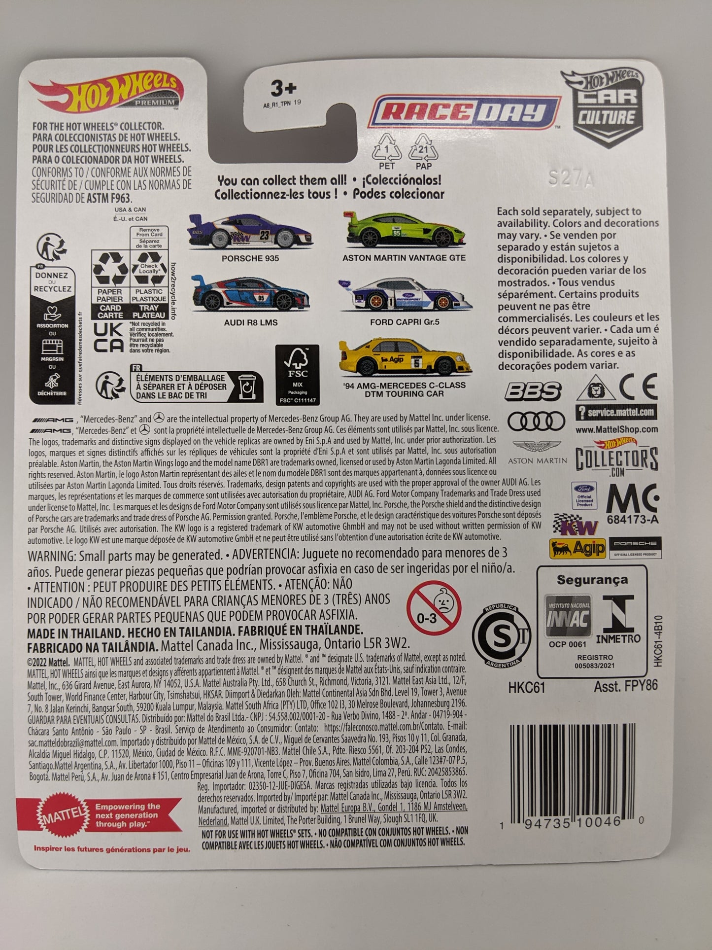 Hot Wheels RACE DAY Audi R8 LMS