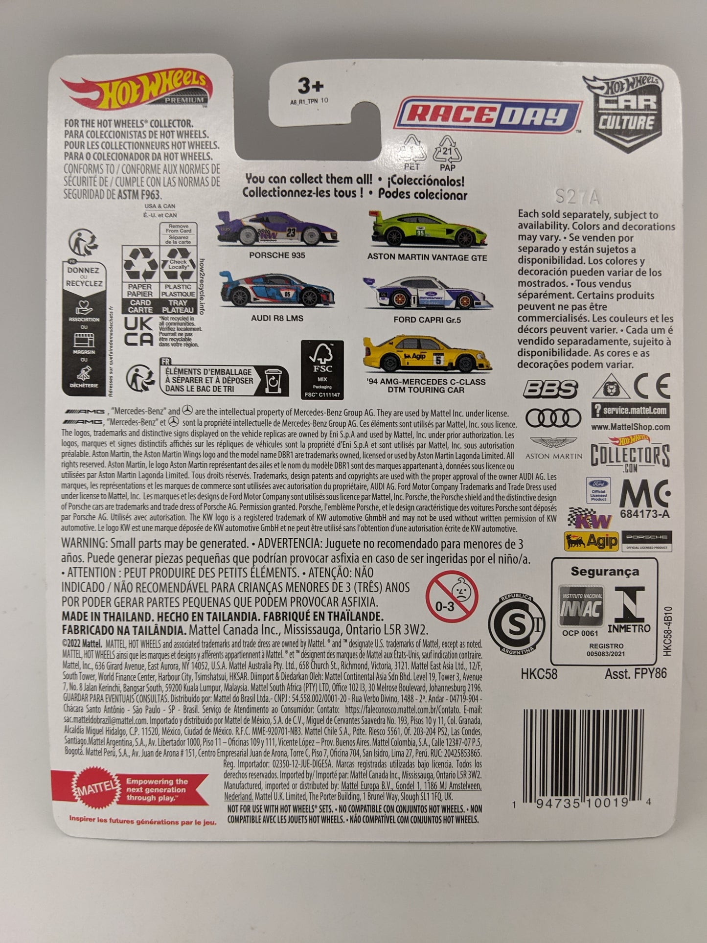 Hot Wheels RACE DAY Ford Capri Gr.5