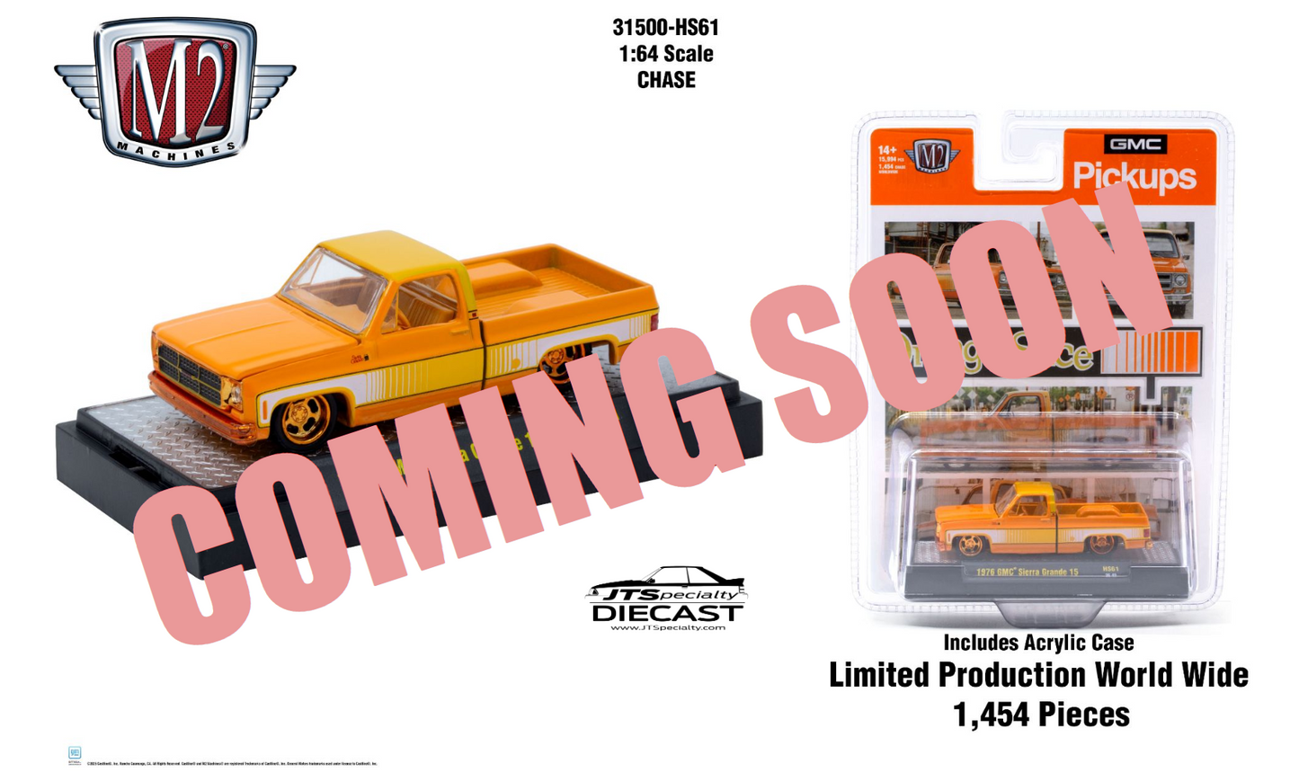 M2 CHASE 1976 GMC Sierra Grande 15 "Orange Slice" - HOBBY SPECIAL