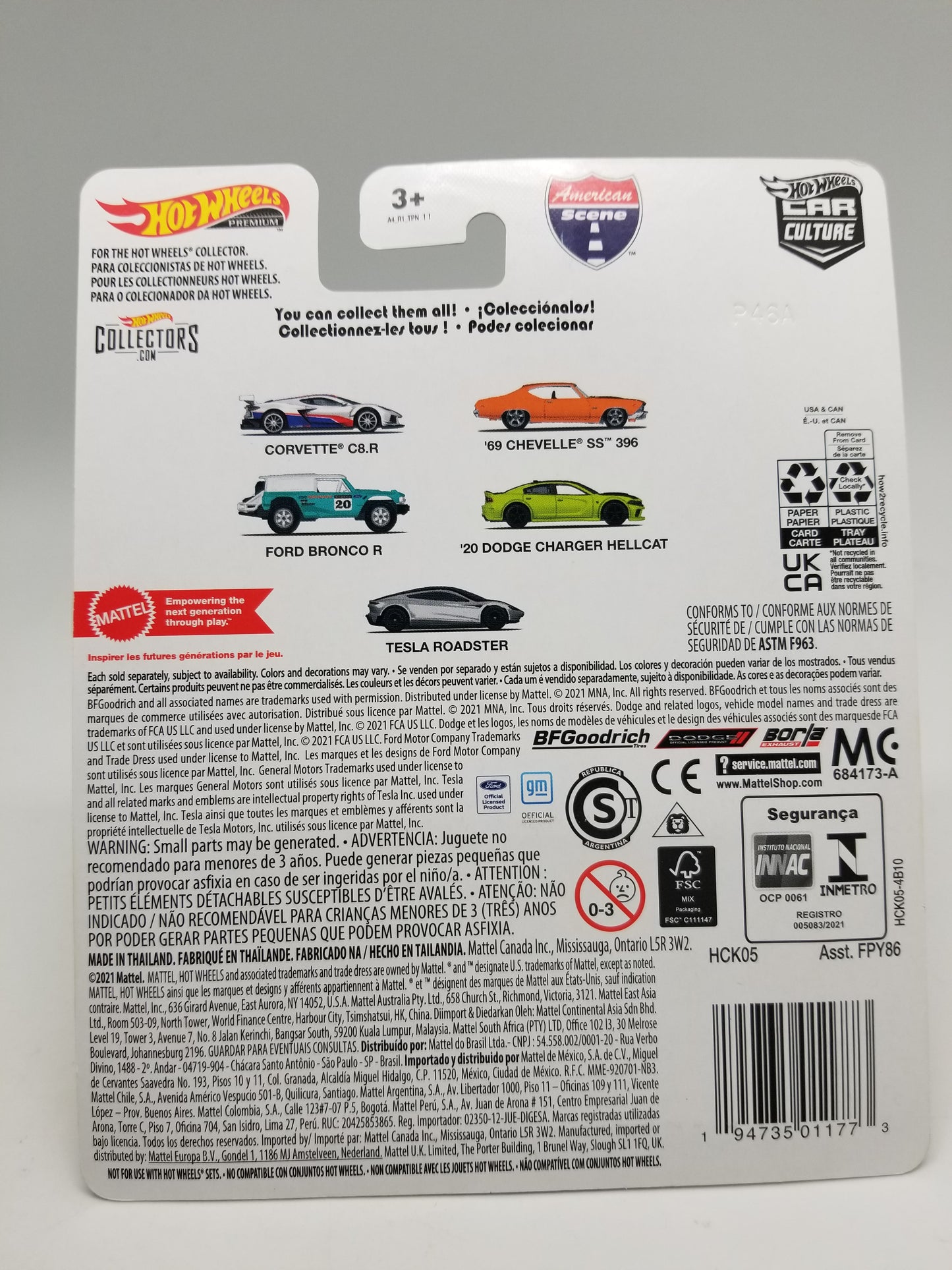 Hot Wheels Car Culture Real Riders Ford Bronco 3/5