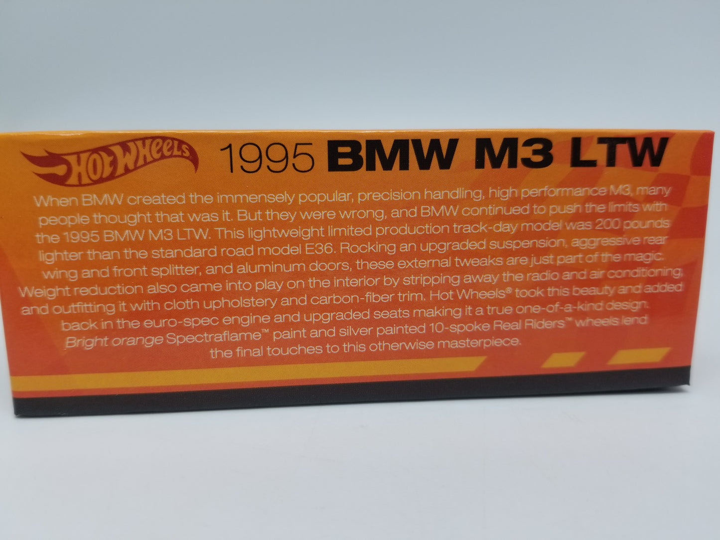 Hot Wheels RLC 1995 BMW M3 LTW - Metallic Orange