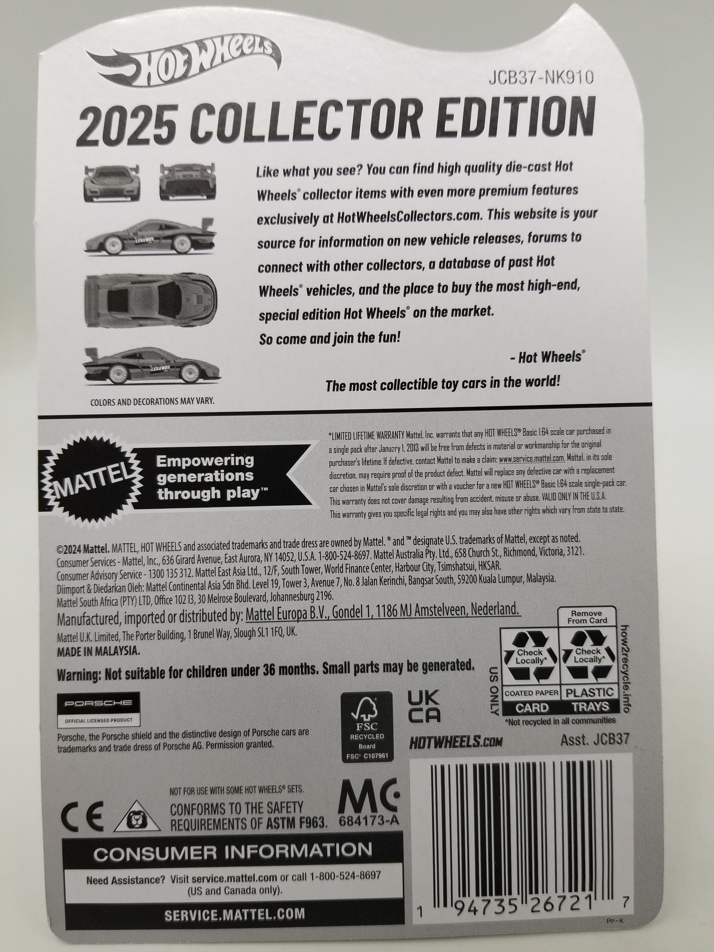Hot Wheels Legends Tour 2025 - Porsche 935
