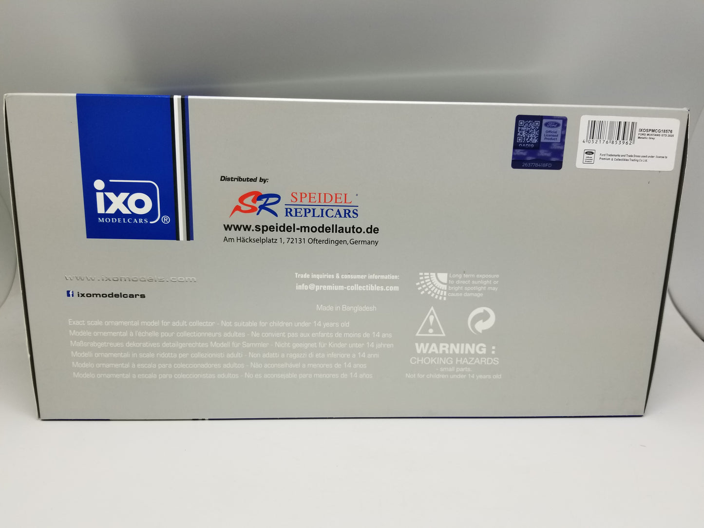 iXO 2025 Ford Mustang GTD 1:18 scale - Metallic Grey