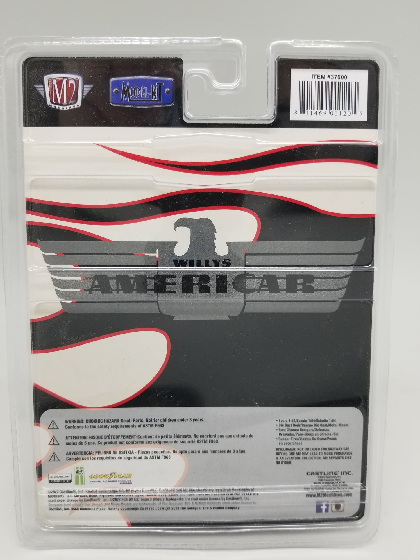 M2 CHASE 1941 Willys Coupe Gasser - Americar Model Kit