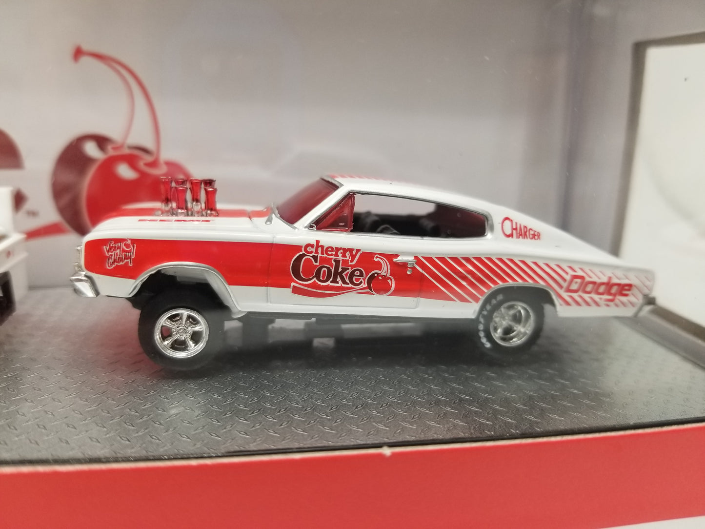 M2 1966 Dodge L600 COE & 1965 Charger Gasser - Cherry Coke Auto Hauler
