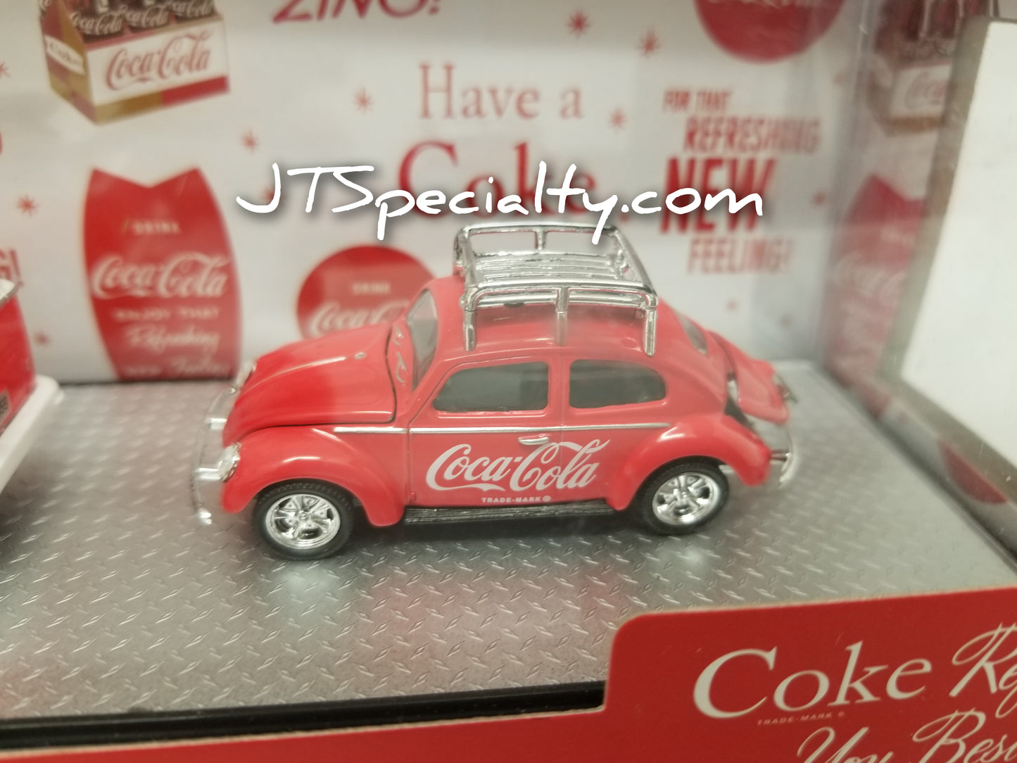 M2 1959 VW Microbus Deluxe USA Model & 1953 VW Beetle Deluxe USA Model Auto Hauler - Coca-Cola