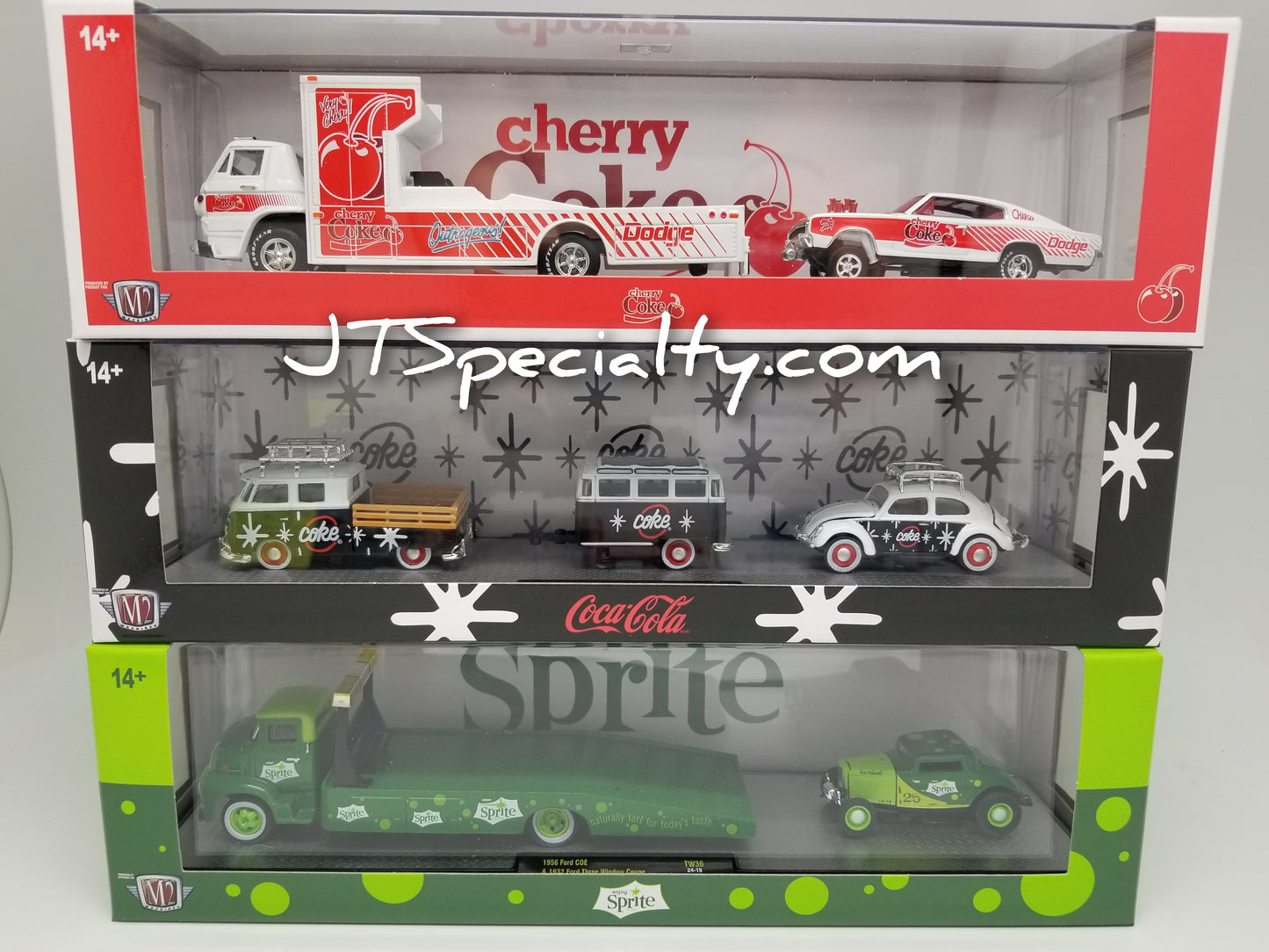 M2 56000-TW36 Coca-Cola Auto Hauler - Set of 3
