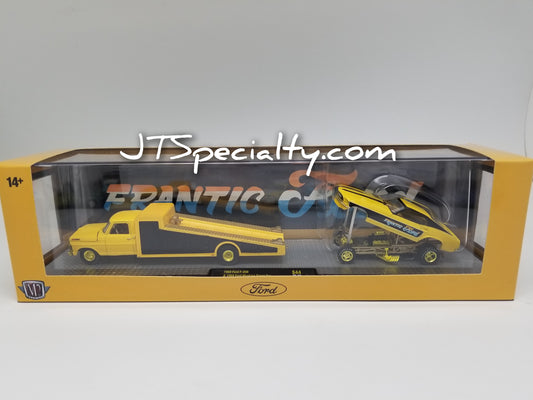 M2 CHASE 1969 Ford F-350 & 1969 Ford Mustang Funny Car - Frantic Ford Auto Hauler