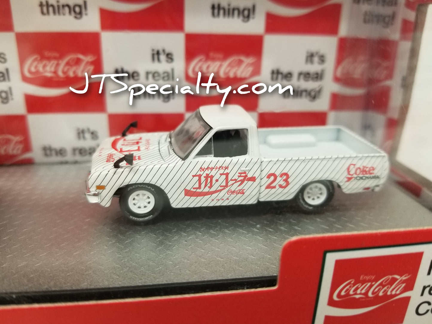 M2 1957 Mack Model N & 1978 Datsun Truck Auto Hauler - Coca-Cola