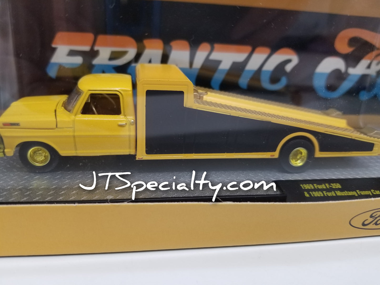 M2 CHASE 1969 Ford F-350 & 1969 Ford Mustang Funny Car - Frantic Ford Auto Hauler