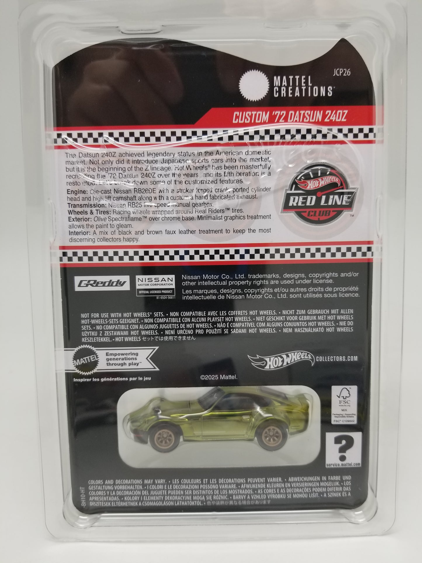Hot Wheels RLC '72 Datsun 240Z