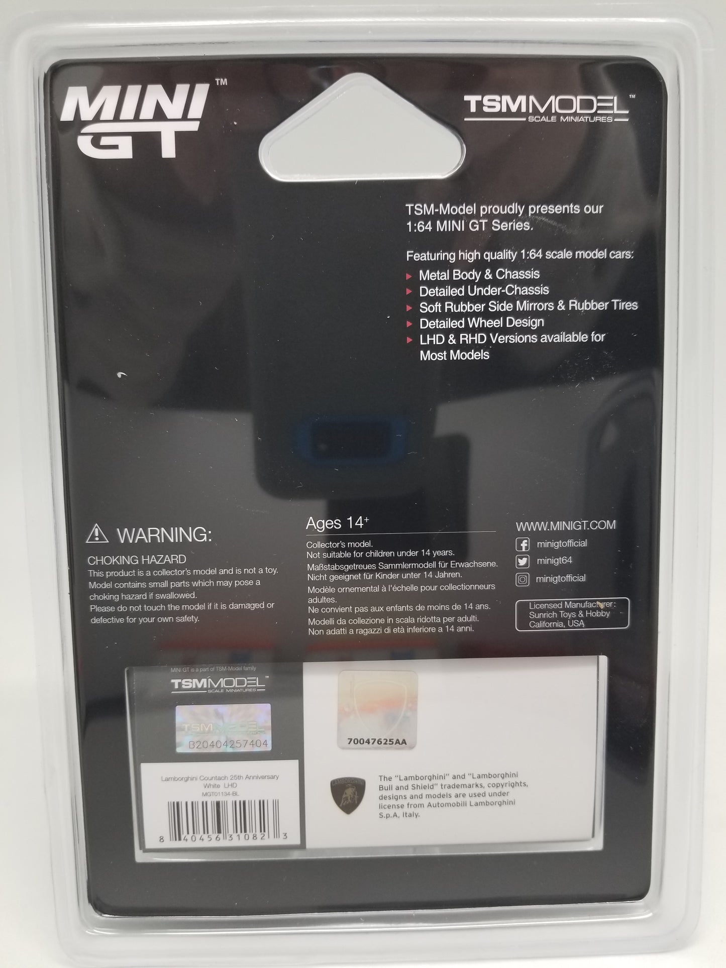 Mini GT 1134 Lamborghini Countach - 25th Anniversary