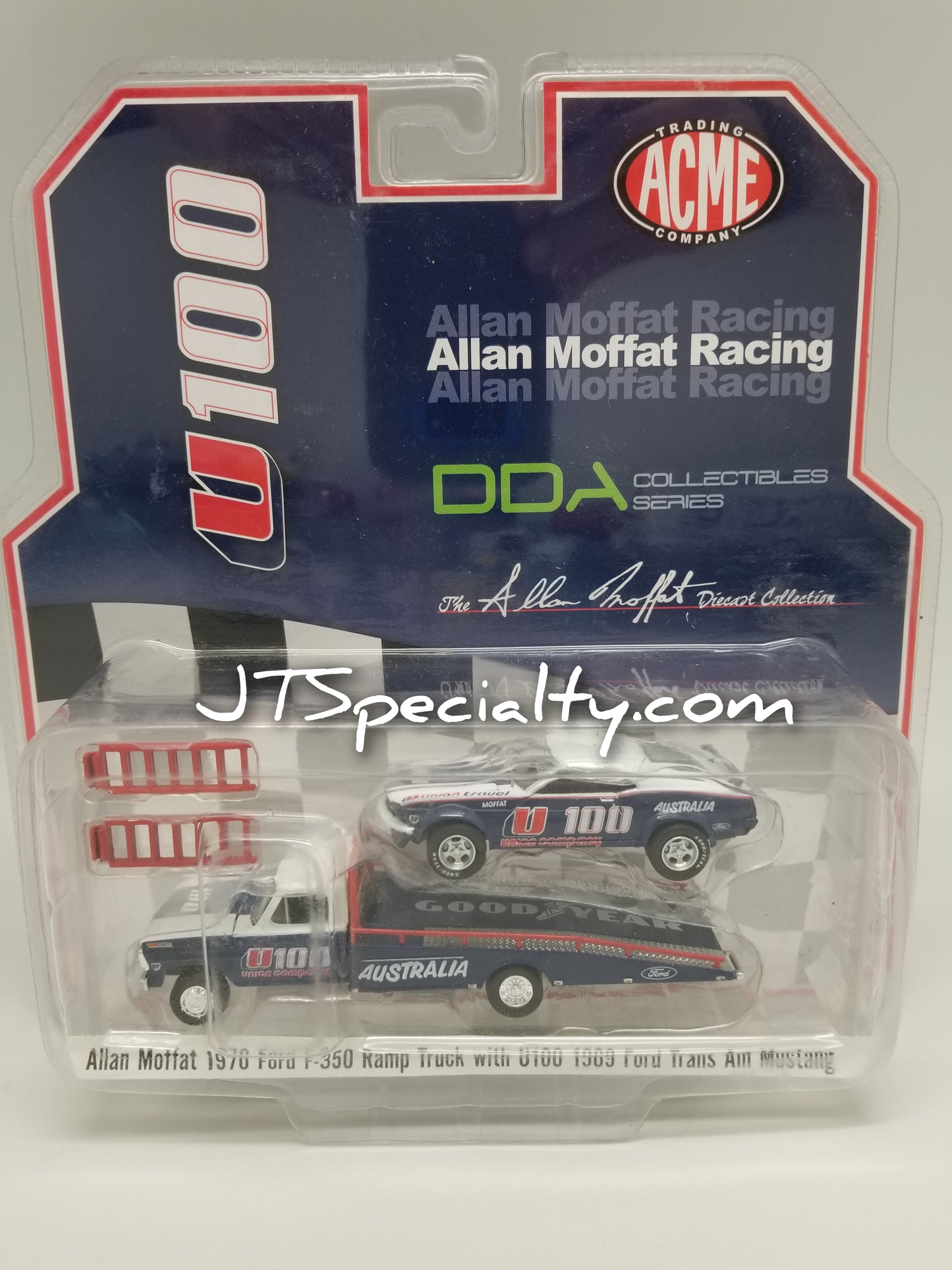 ACME - 1970 Ford F-350 Ramp Truck with U100 1969 Trans Am Mustang - Allan Moffat Racing