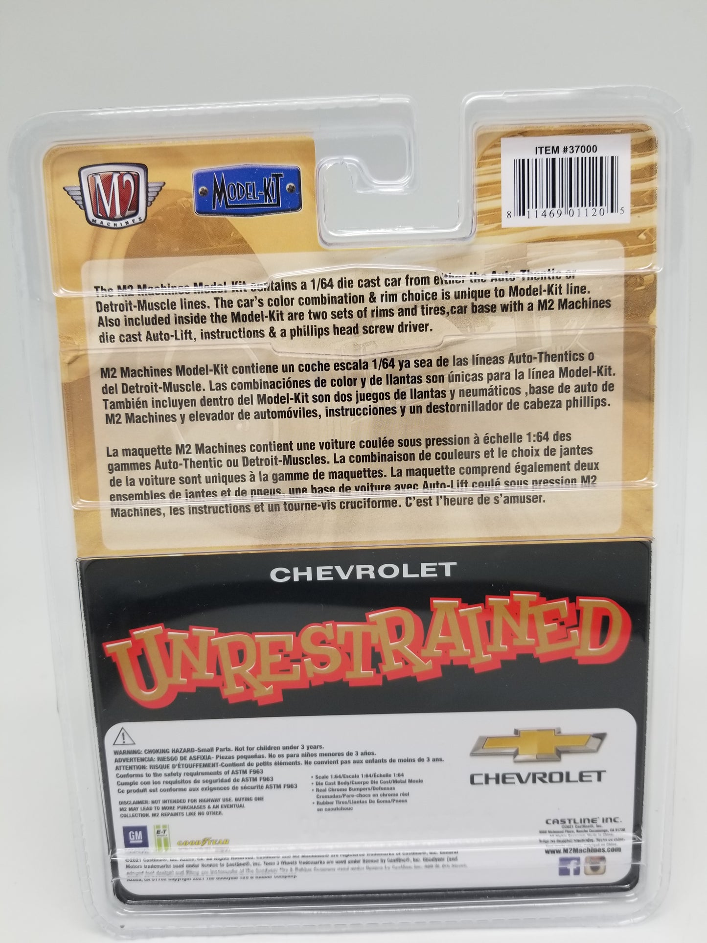 M2 CHASE 1957 Chevrolet Bel Air Gasser - UNRESTRAINED Model Kit