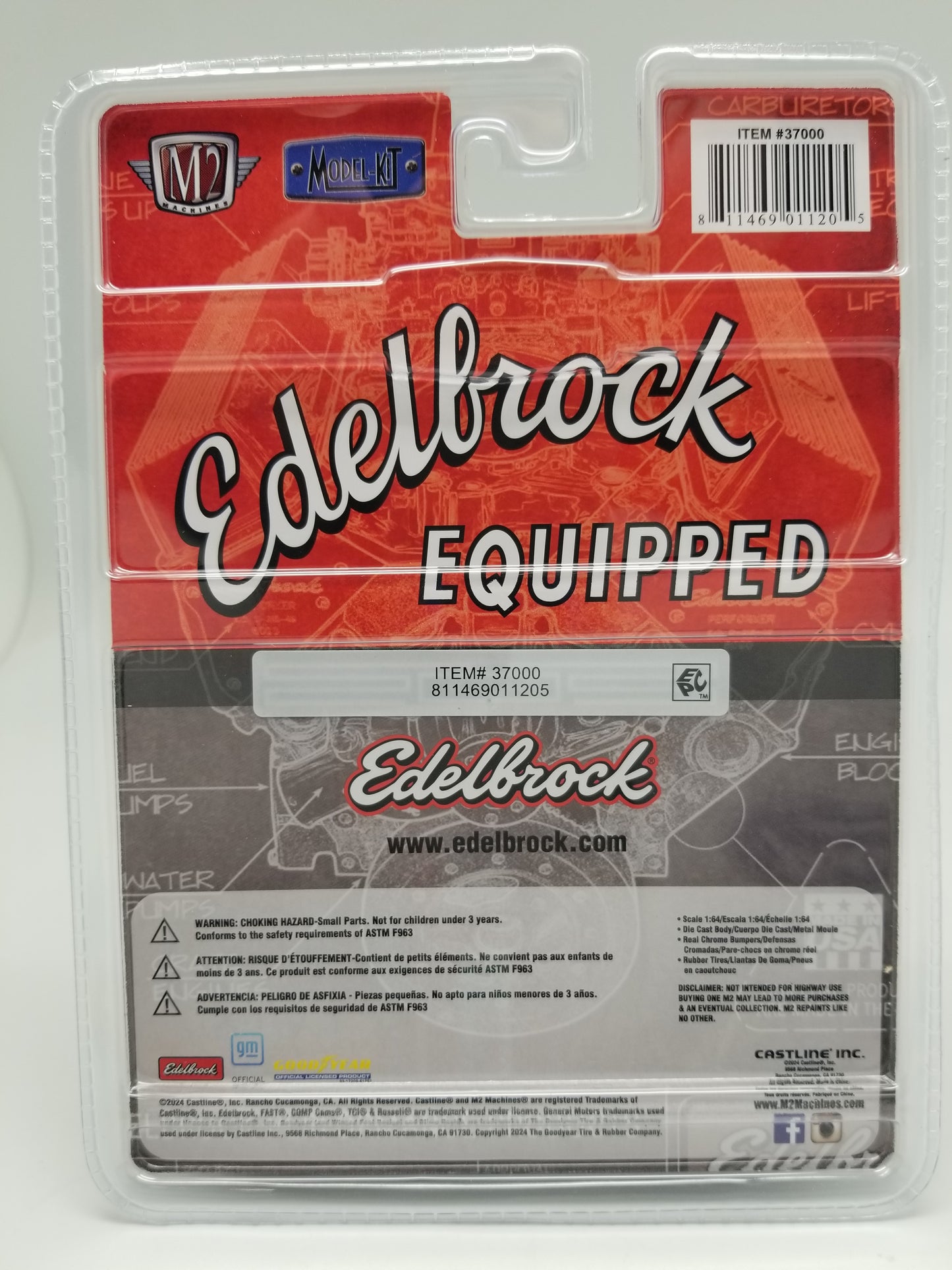 M2 1969 Chevrolet Camaro RS/SS 396 - Model Kit Edelbrock