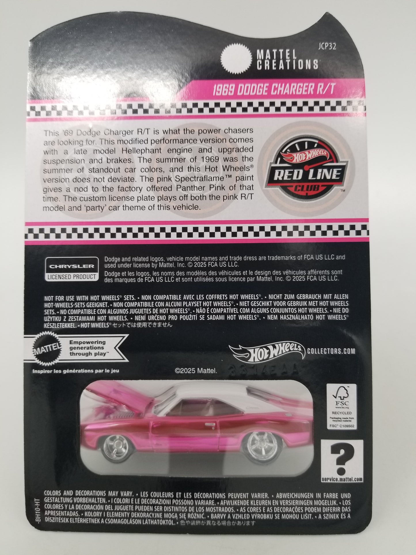 Hot Wheels RLC 1969 Dodge Charger R/T