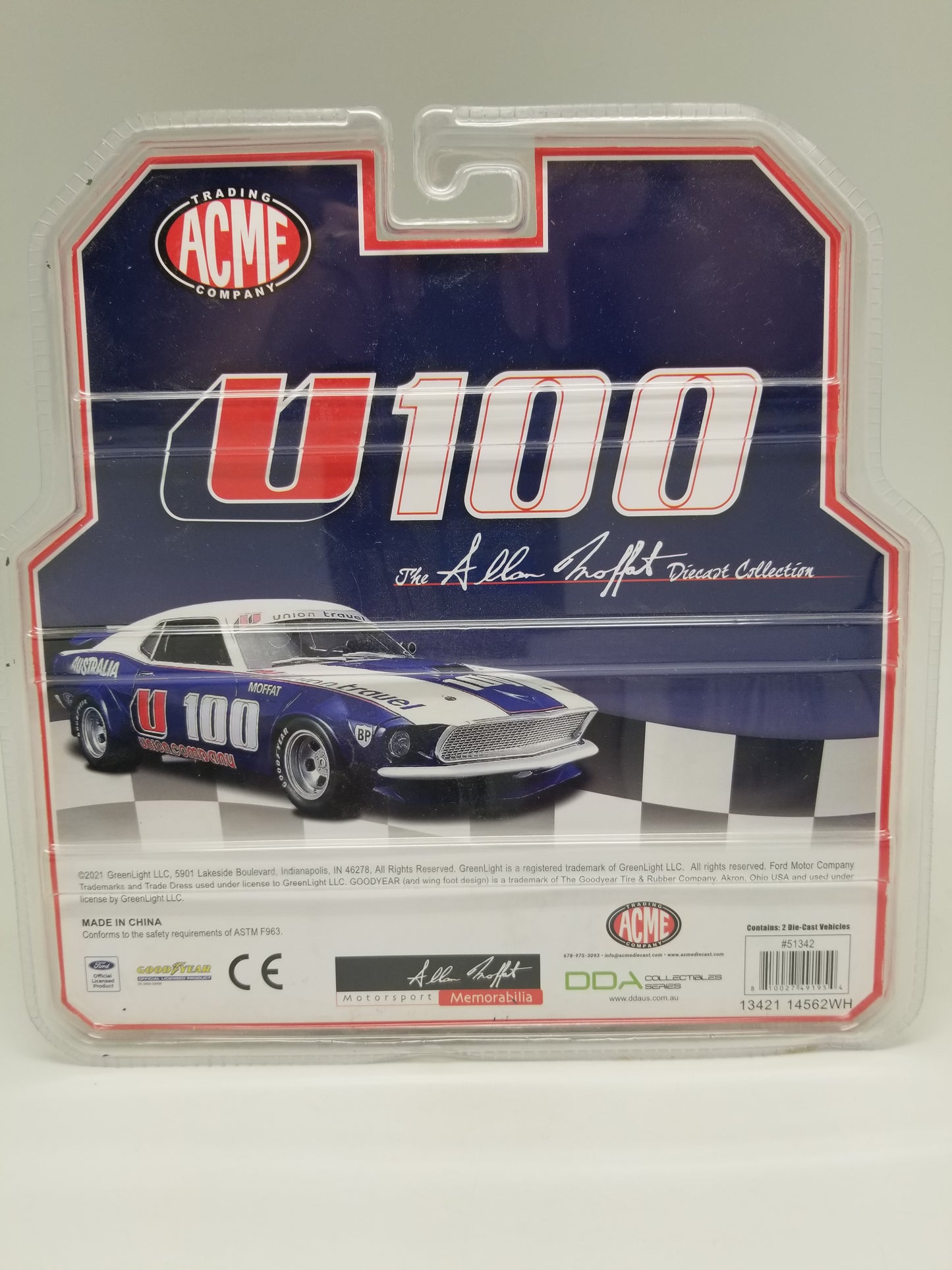 ACME - 1970 Ford F-350 Ramp Truck with U100 1969 Trans Am Mustang - Allan Moffat Racing