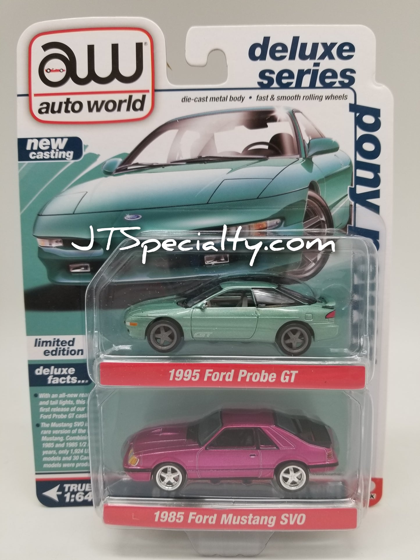 AW Ford 2 Pack - 1995 Ford Probe GT & 1985 Ford Mustang SVO