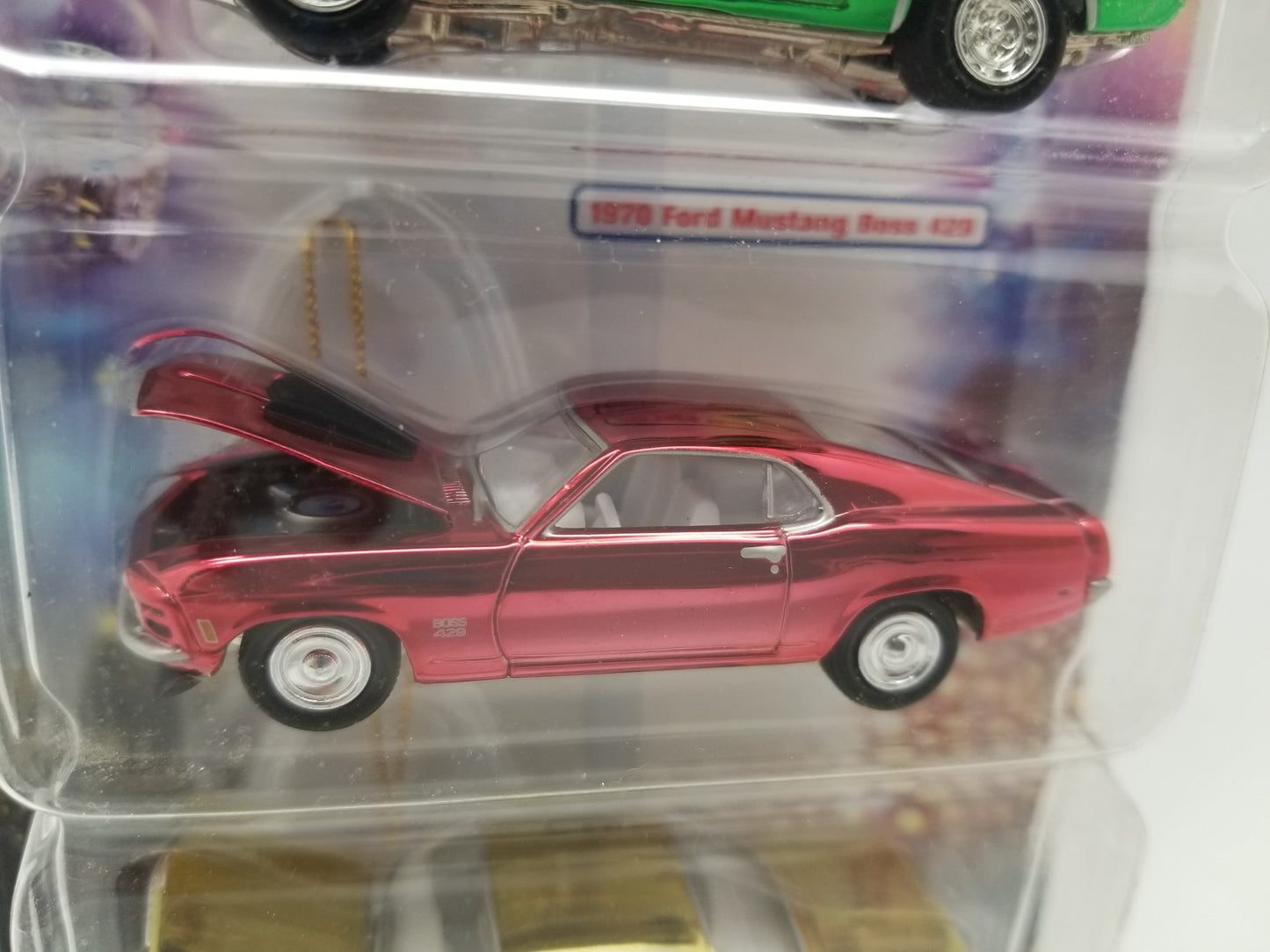 JL 3 pack - 1971 Dodge Challenger R/T, 1970 Mustang Boss 429, 1962 Chevy Bel-Air - 2004