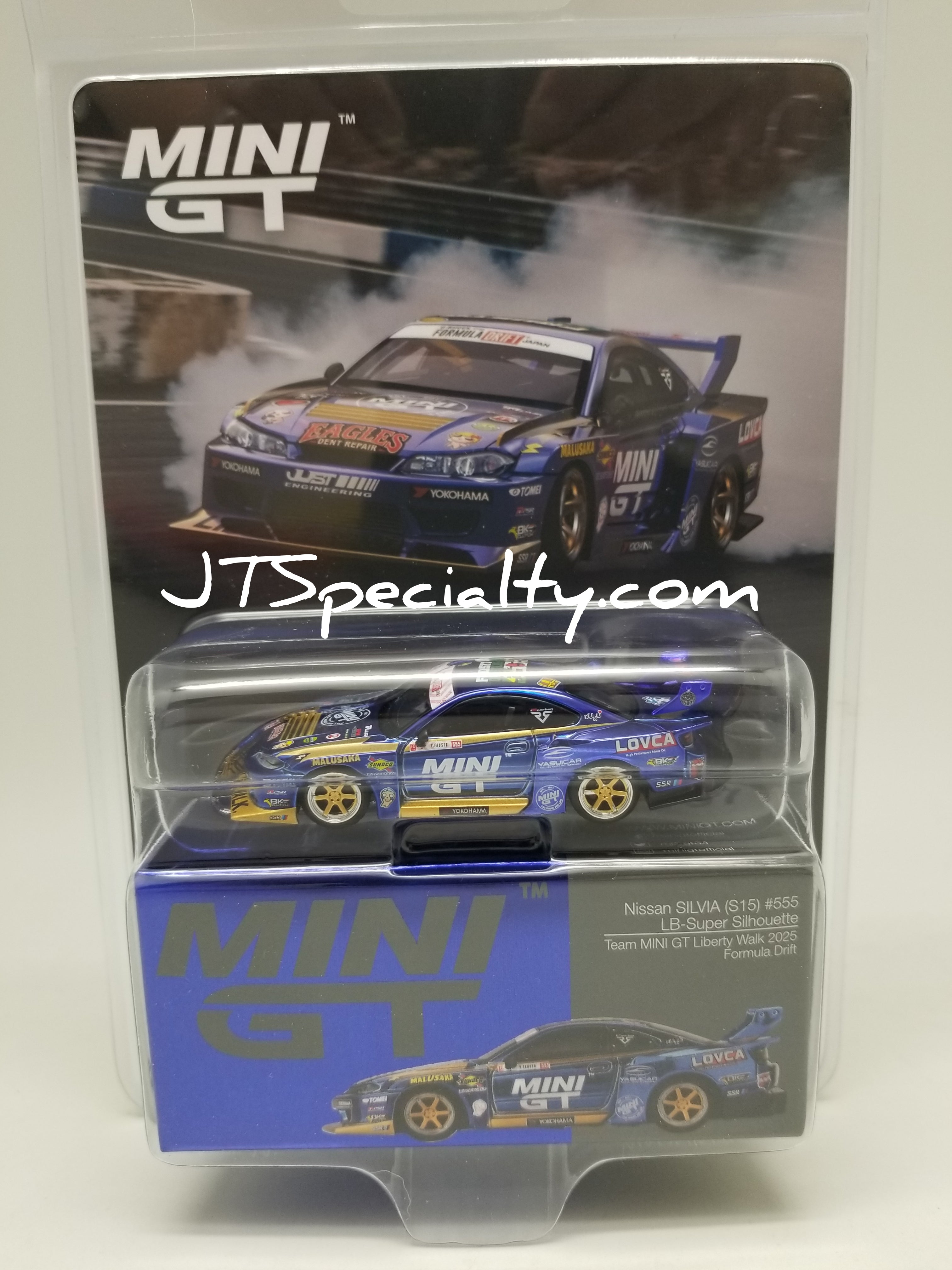 Mini GT 1157 - Nissan LB-SS S15 #555 2025 Formula Drift BL